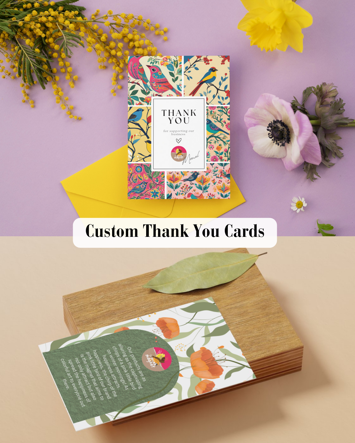 Custom Thank You Cards – Premium Handmade Cards for Brands, Events & Businesses