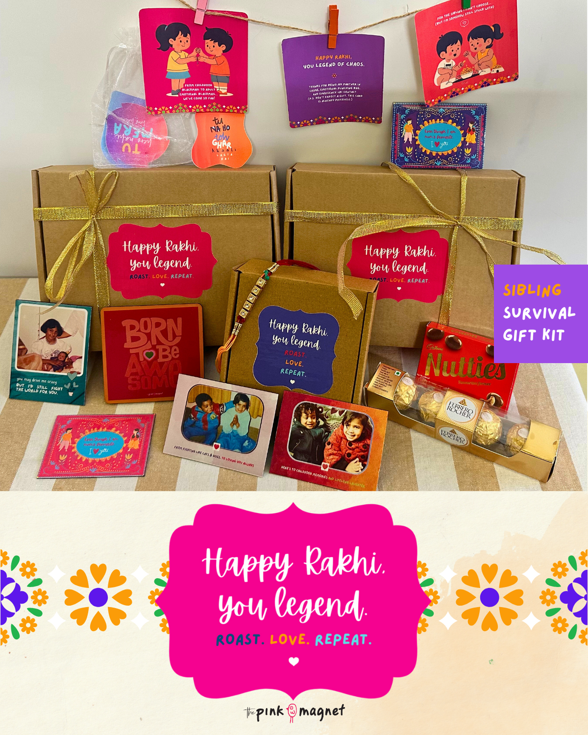 Happy Rakhi – Sibling Survival Gift Kit | Roast, Love, Repeat.