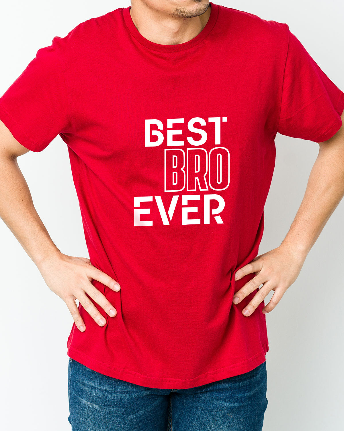 Best Bro Ever - Red T-shirt