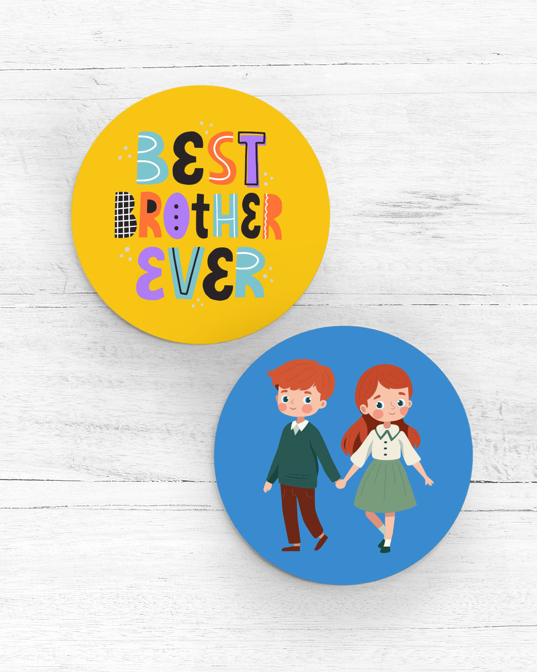 Best Brother Ever - Two Coasters Set