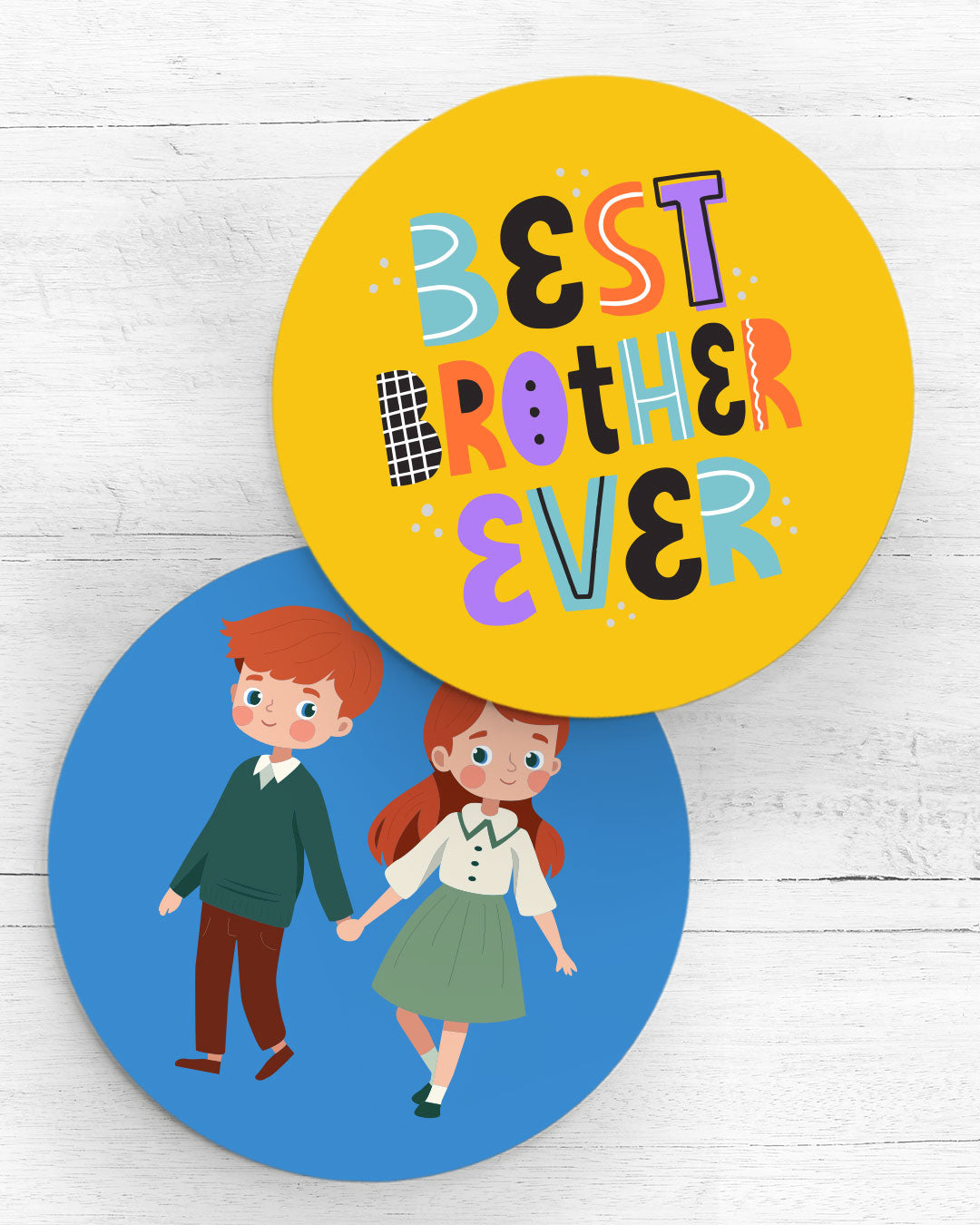 Best Brother Ever - Two Coasters Set