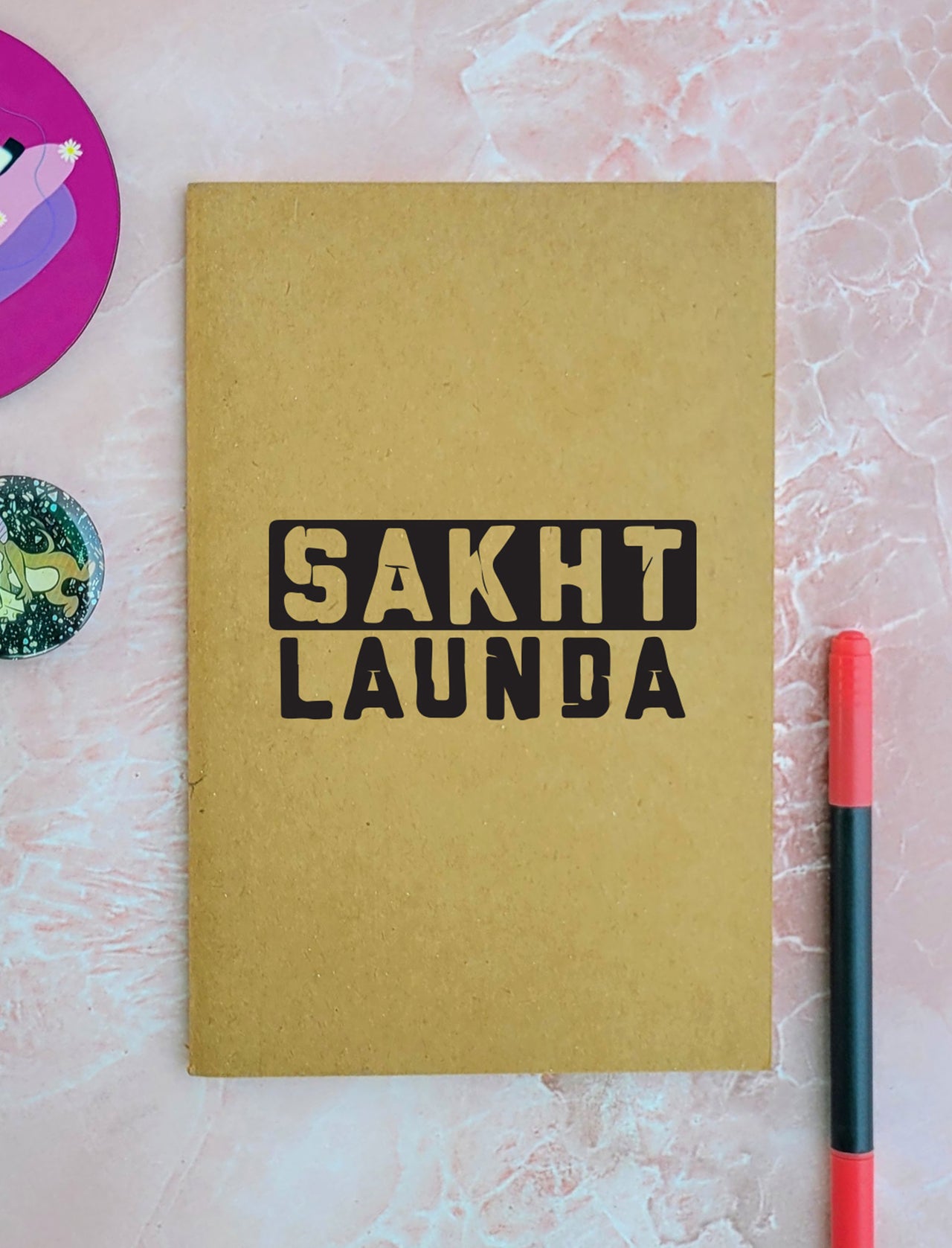 Customised Brown Cover A5 Notebook