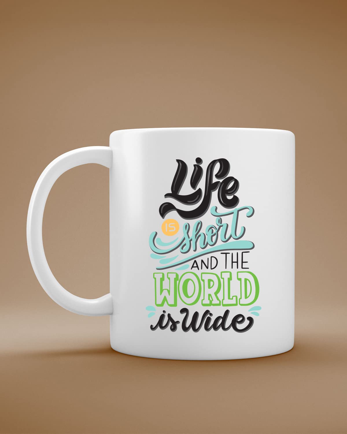 Life is Short Coffee Mug - Valentines Day Gift for Wife Husband