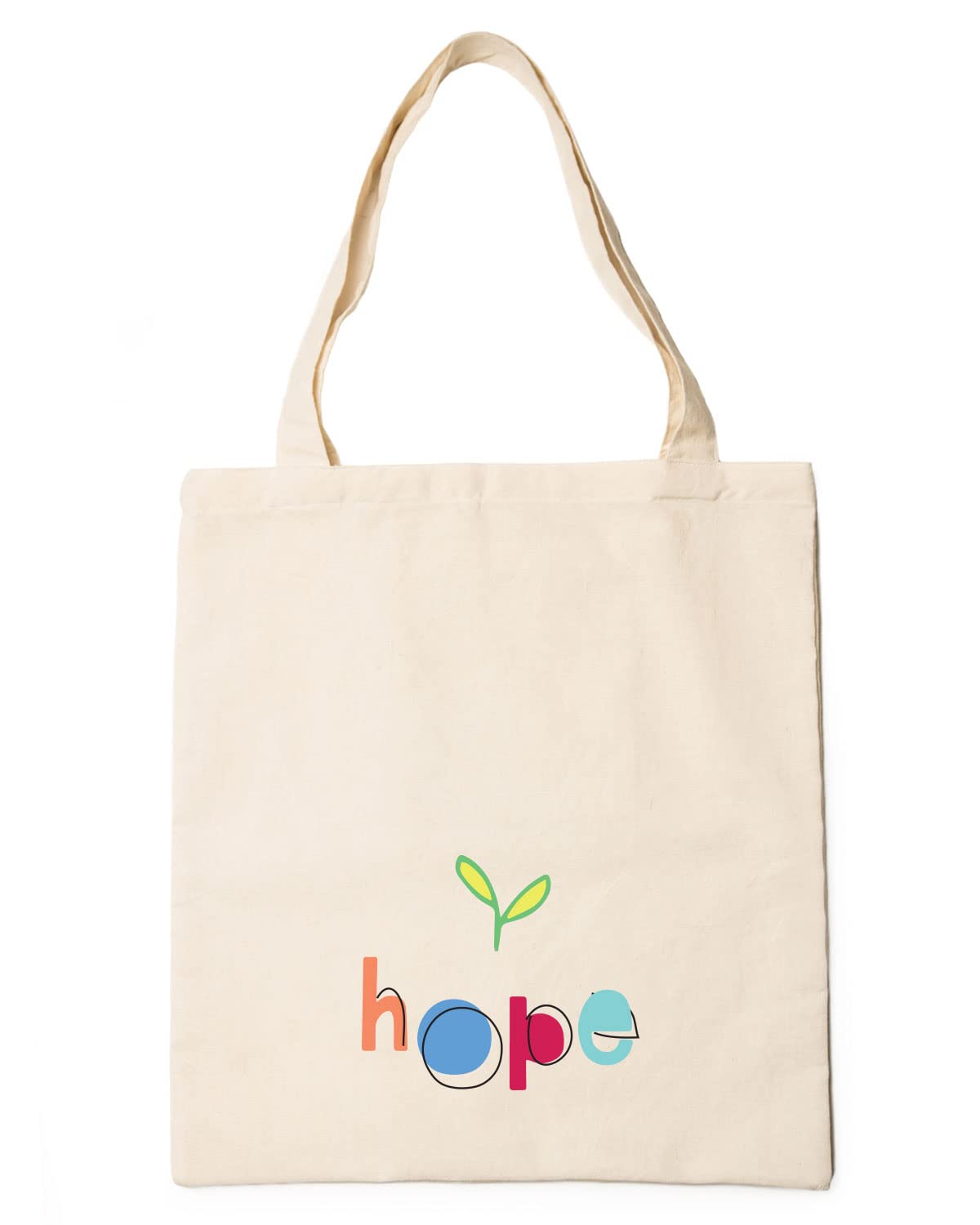 The Pink Magnet Hope Tote Bag - Canvas Tote Bag for Women | Printed Multipurpose Cotton Bags | Cute Hand Bag for Girls | Best for College, Travel, Grocery | Reusable Shopping Bag | Eco-Friendly Tote Bag