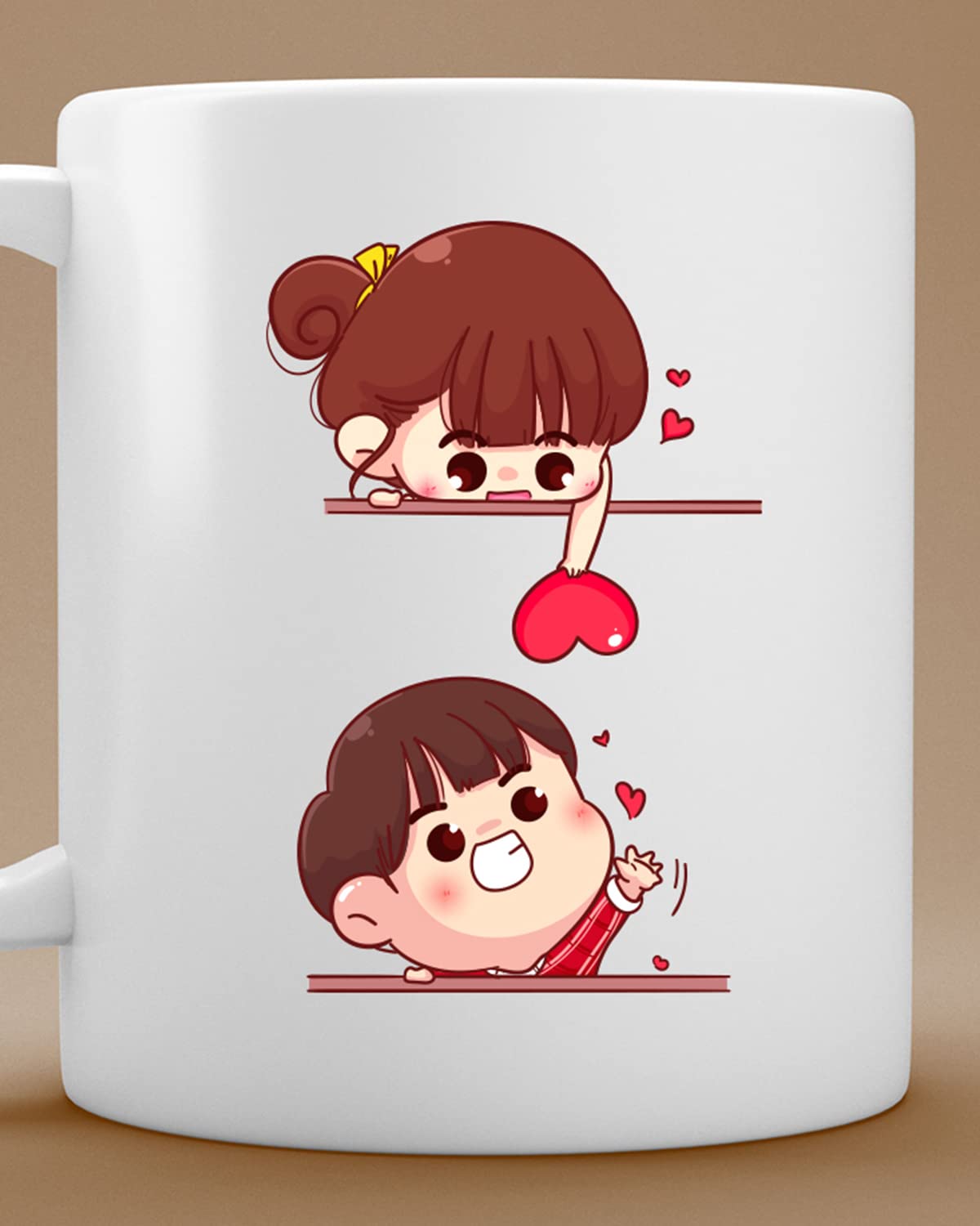 Love Theme Coffee Mug - Valentines Day Gift for Wife Husband Girlfriend Boyfriend
