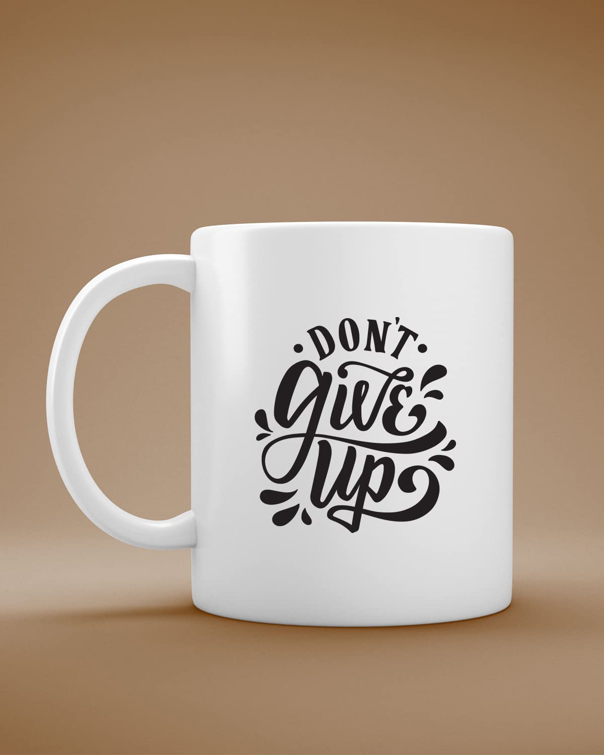 The Pink Magnet Don't Give Up Coffee Mug - Valentines Day Gift for Wife Husband Girlfriend Boyfriend | Romantic Printed Coffee Mug for Birthday, Anniversary Gift, Valentine's Day Gift, for Someone Special | Inspirational thoughts | inspirin