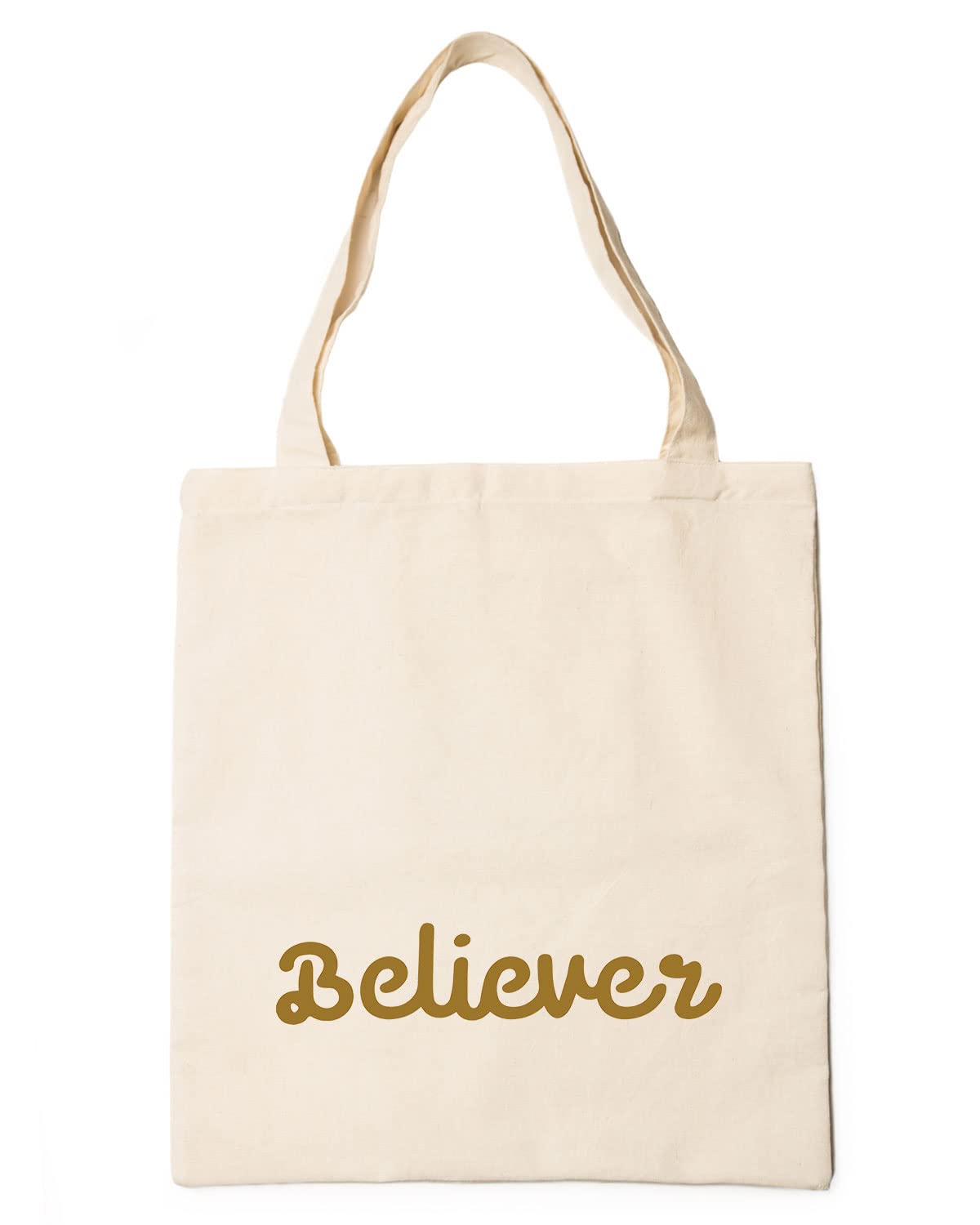 The Pink Magnet Believer Tote Bag - Canvas Tote Bag for Women | Printed Multipurpose Cotton Bags | Cute Hand Bag for Girls | Best for College, Travel, Grocery | Reusable Shopping Bag | Eco-Friendly Tote Bag