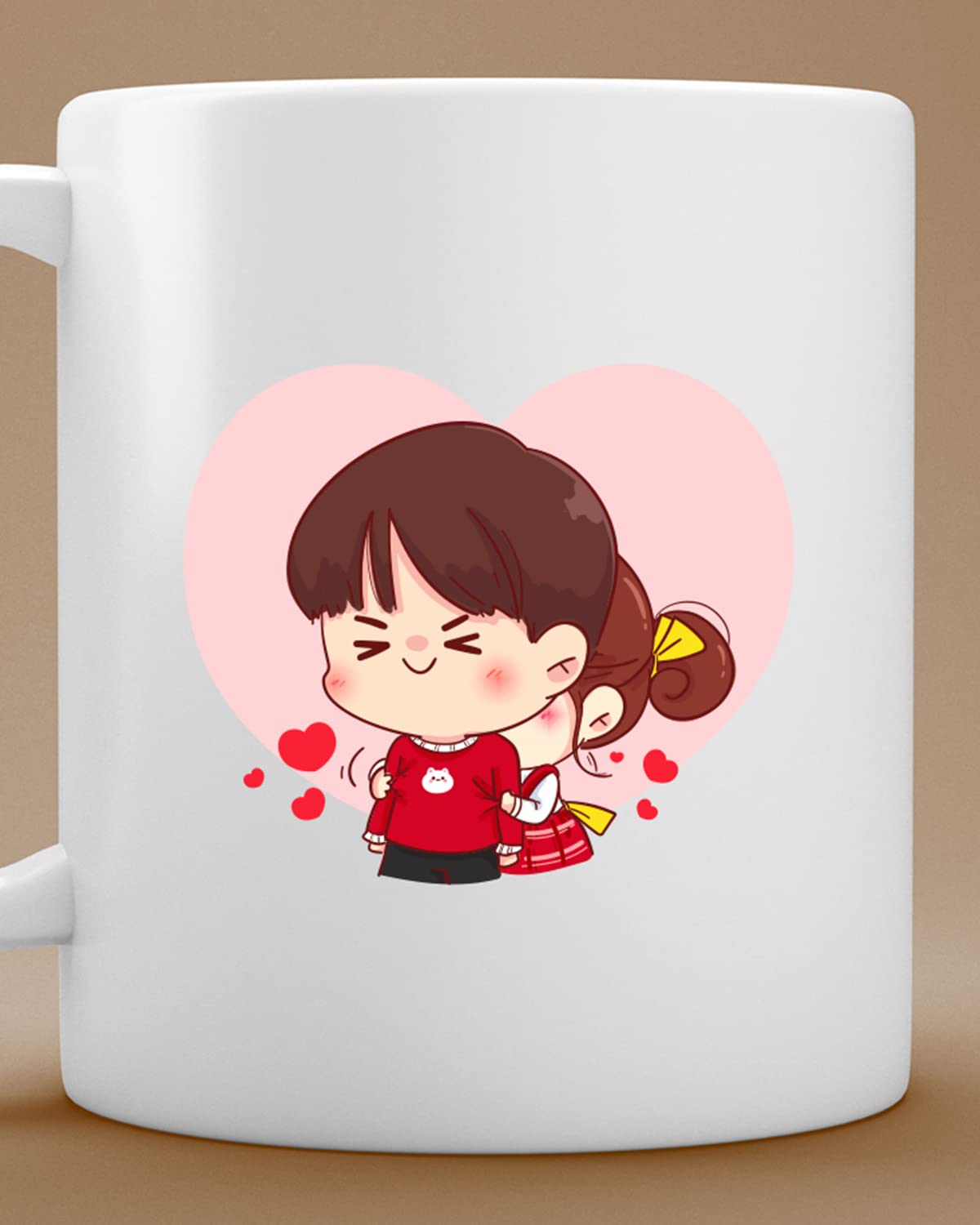 Love Theme Coffee Mug - Valentines Day Gift for Wife Husband Girlfriend Boyfriend | Romantic Printed Coffee Mug for Birthday, Anniversary Gift