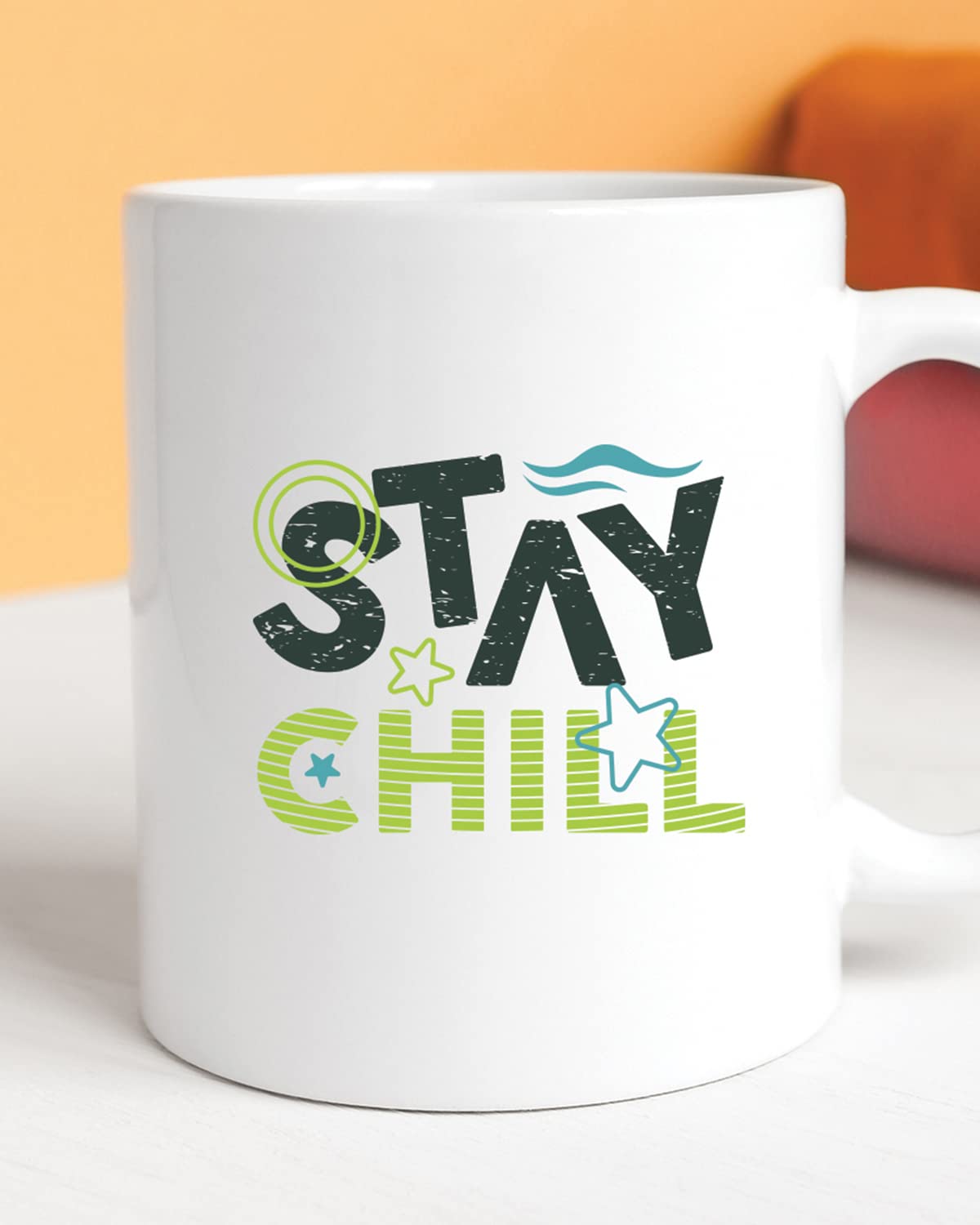 Stay CHILL Coffee Mug - Birthday Gift, Motivational Mug, Printed with Inspiring Quotes, Positivity Mug, Inspirational Gift for Him & Her, Best Friend Gift, Gifts for Her, Cheer Up Gift