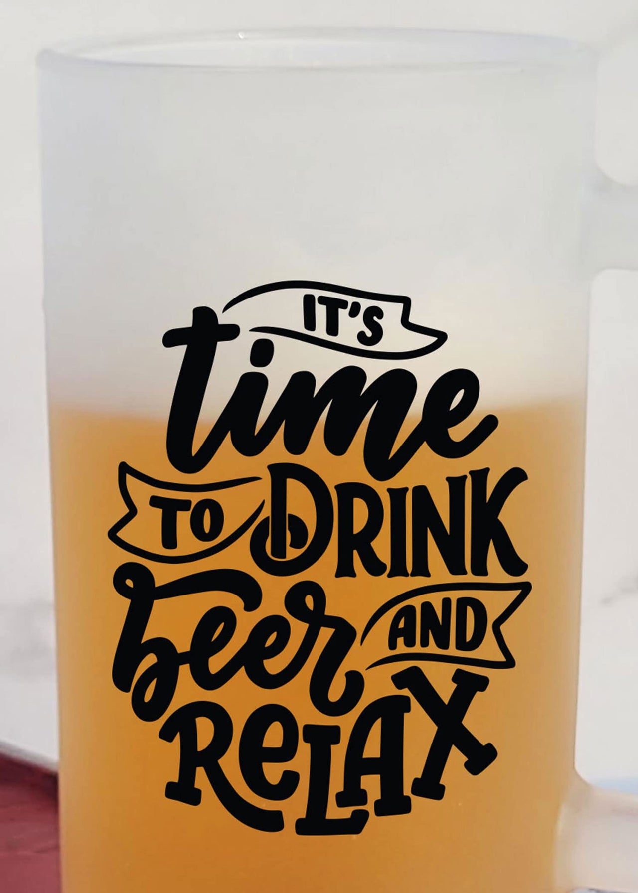 It's Time to Drink Beer - Frosted Beer Mug