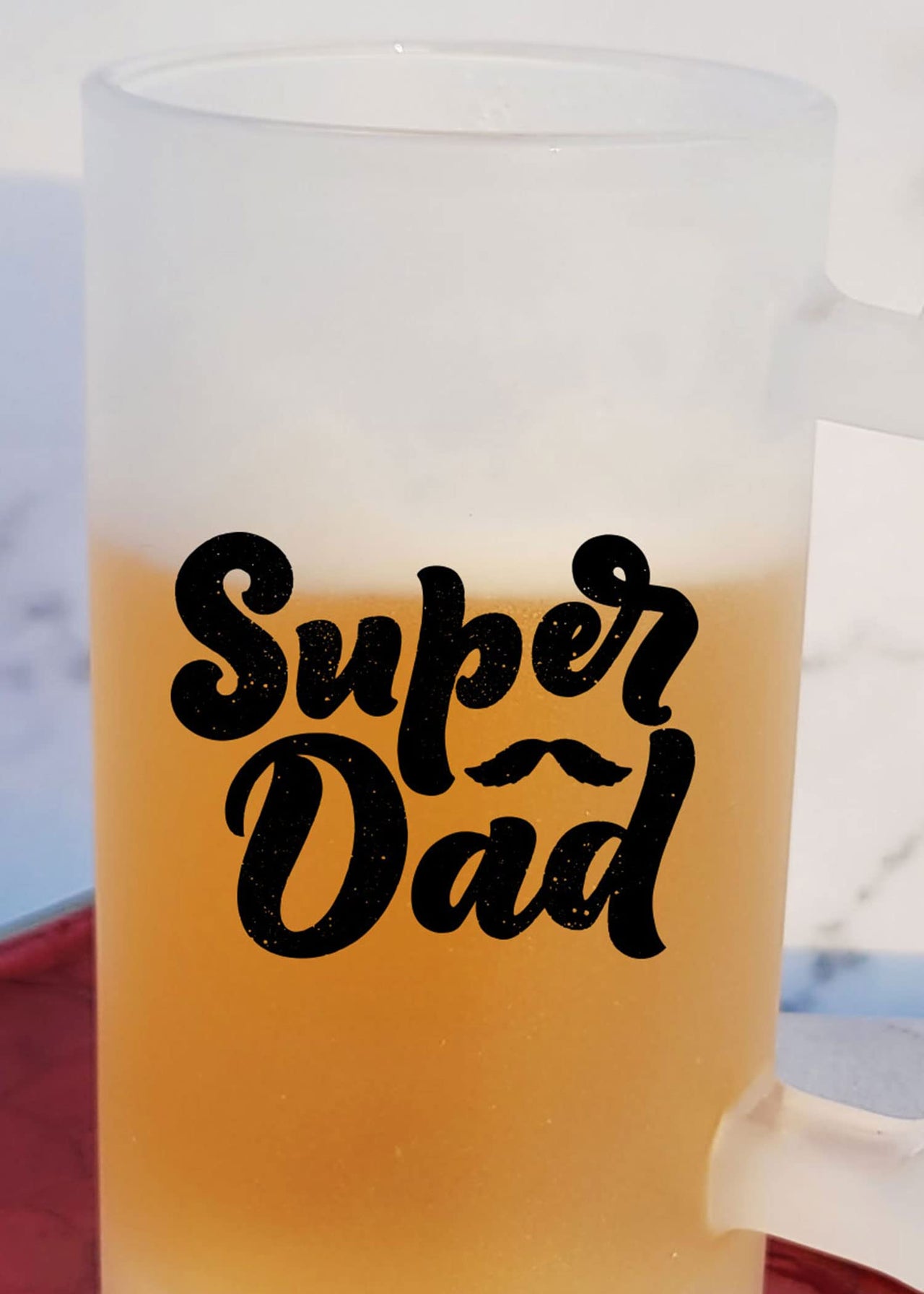 Super Dad - Frosted Beer Mug