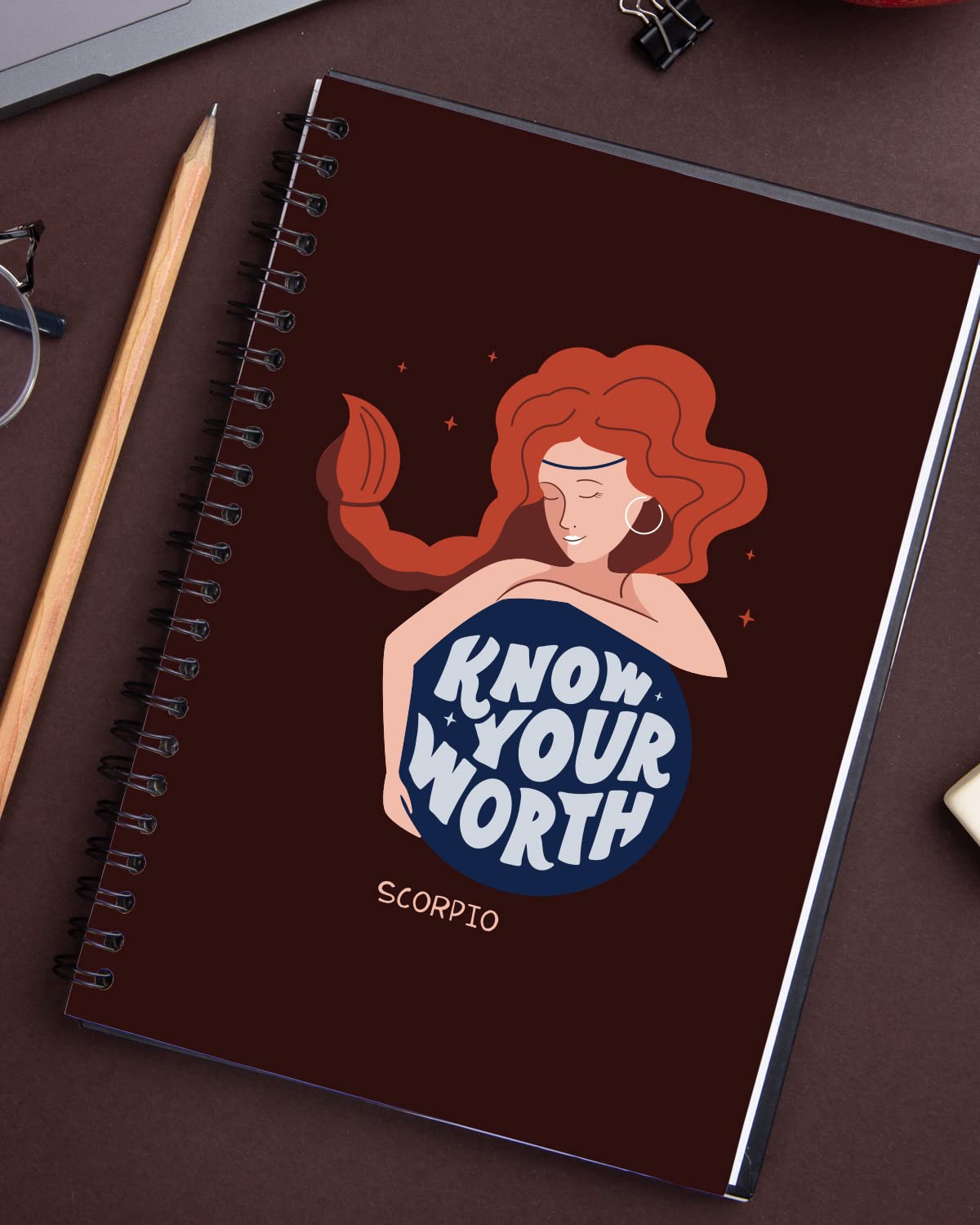 Scorpio - Know Your Worth Spiral Notebook