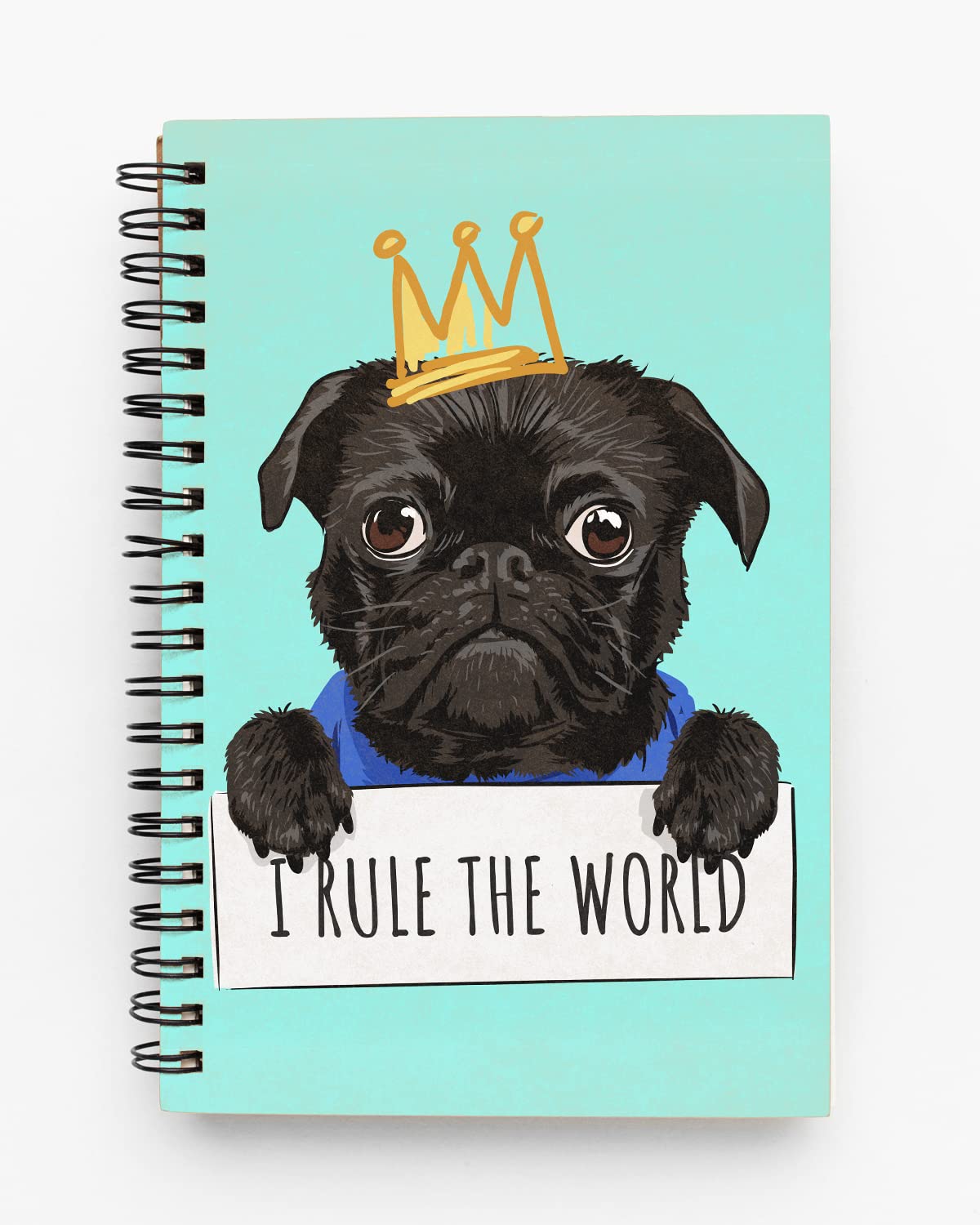 Dog Lovers I Rule The World Spiral Notebook