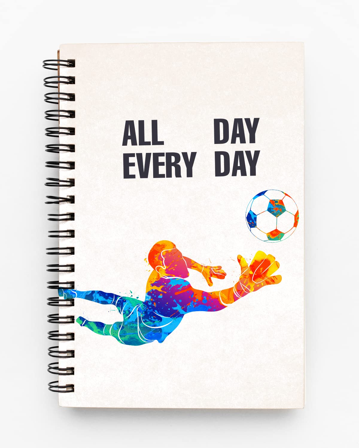 Football All Day Spiral Notebook