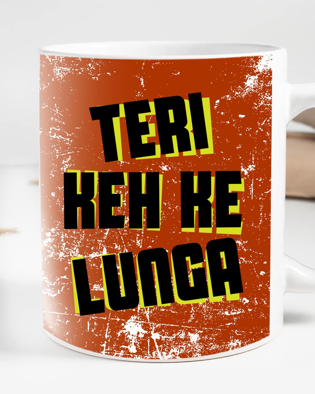 KEH KE Lunga Coffee Mug - Gift for Friend, Birthday Gift, Birthday Mug, Printed with Funny & Funky Dialogues, Bollywood & Web Series Mugs, Funny Mugs