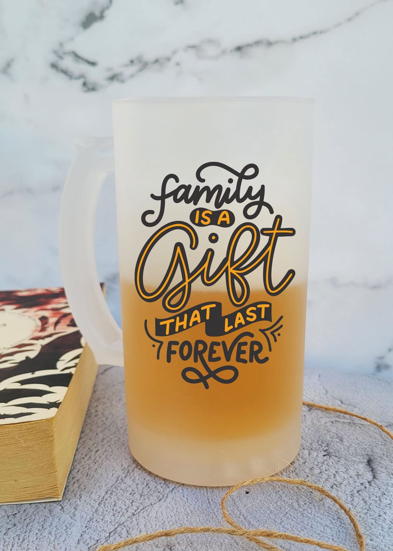 Family is A Gift That Lasts Forever - Frosted Beer Mug