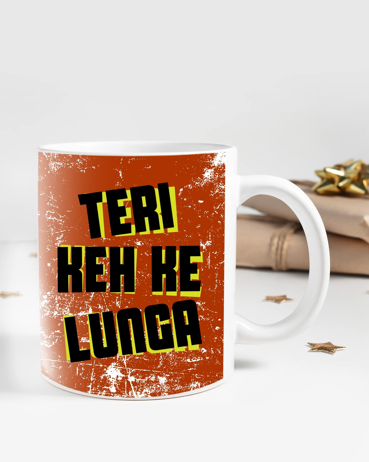KEH KE Lunga Coffee Mug - Gift for Friend, Birthday Gift, Birthday Mug, Printed with Funny & Funky Dialogues, Bollywood & Web Series Mugs, Funny Mugs