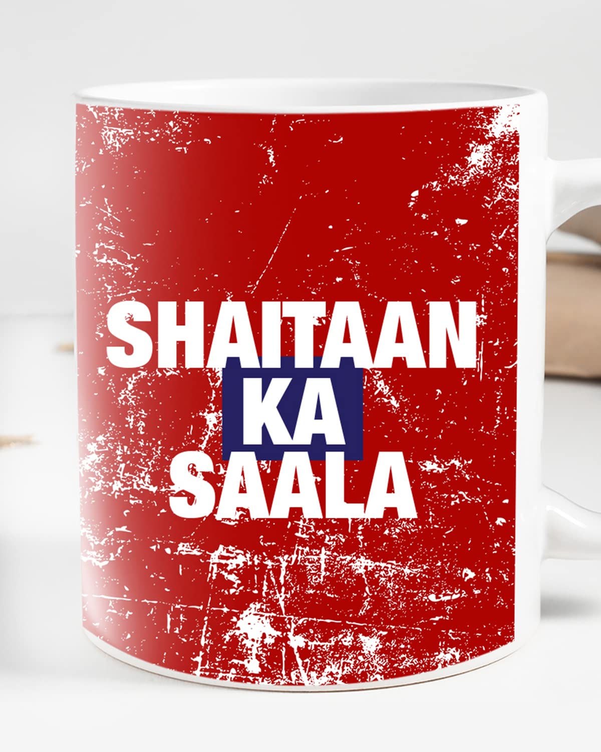 SHAITAAN KA SAALA Coffee Mug - Gift for Friend, Birthday Gift, Birthday Mug, Motivational Quotes Mug, Mugs with Funny & Funky Dialogues, Bollywood Mugs, Funny Mugs for Him & Her