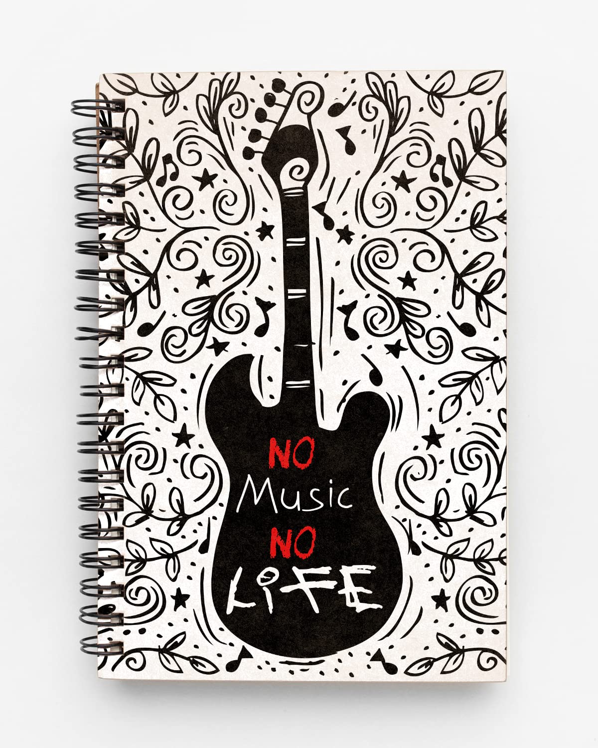 No Music No life Spiral Notebook