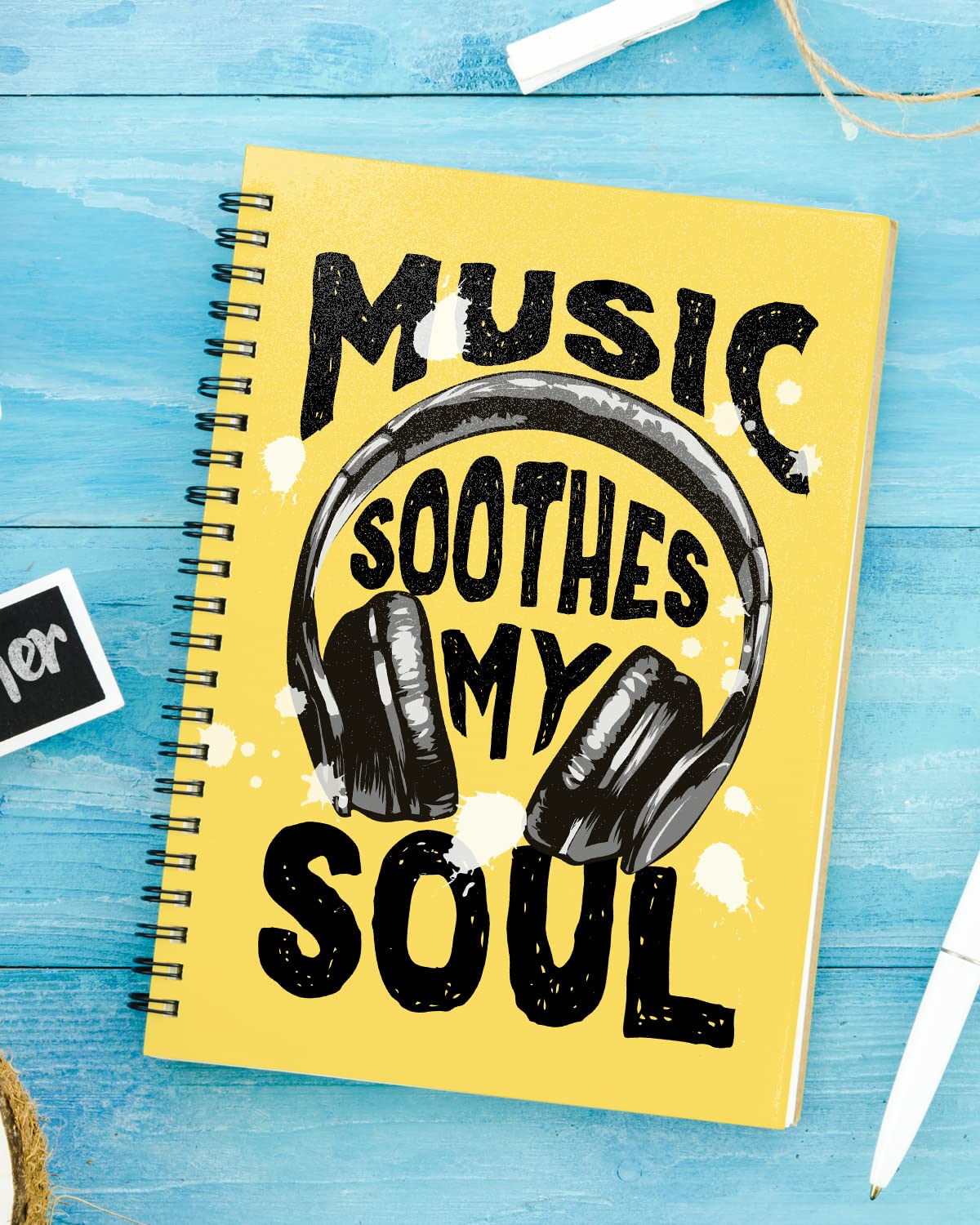 Music Soothes My Soul Spiral Notebook