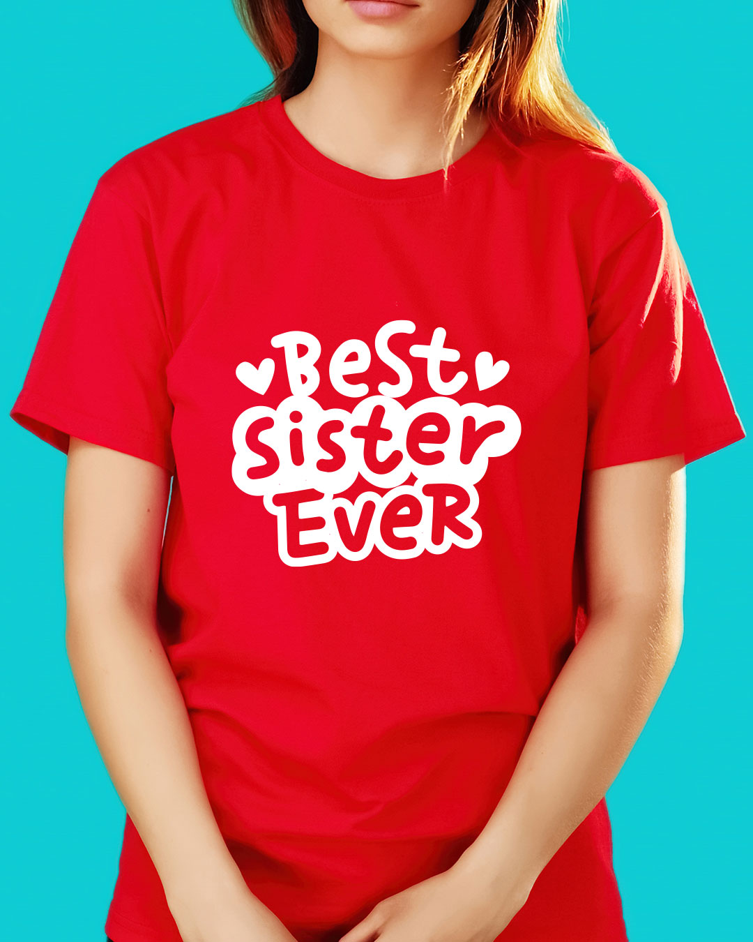 Best Sister Ever - Red T-shirt