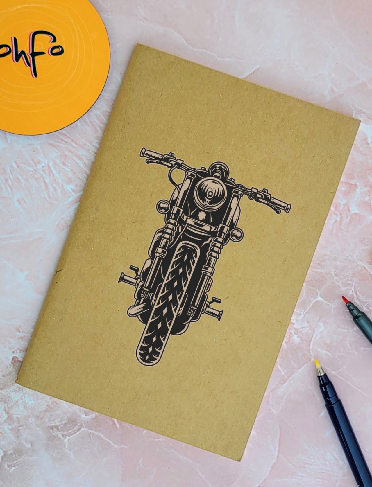Customised Brown Cover A5 Notebook