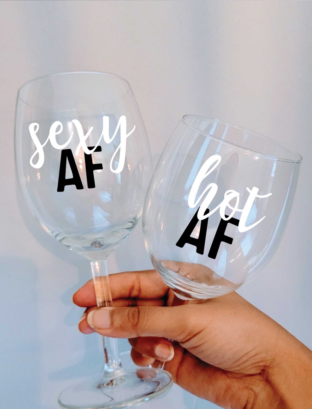 Personalized Decal Wine Glasses - Vinyl Decal Designs