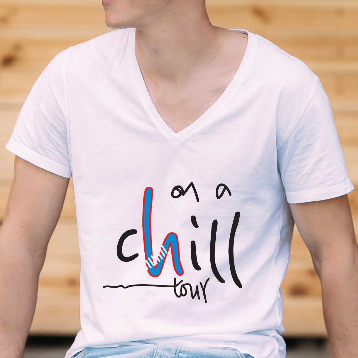 On A Chill Tour V-Neck T-shirt