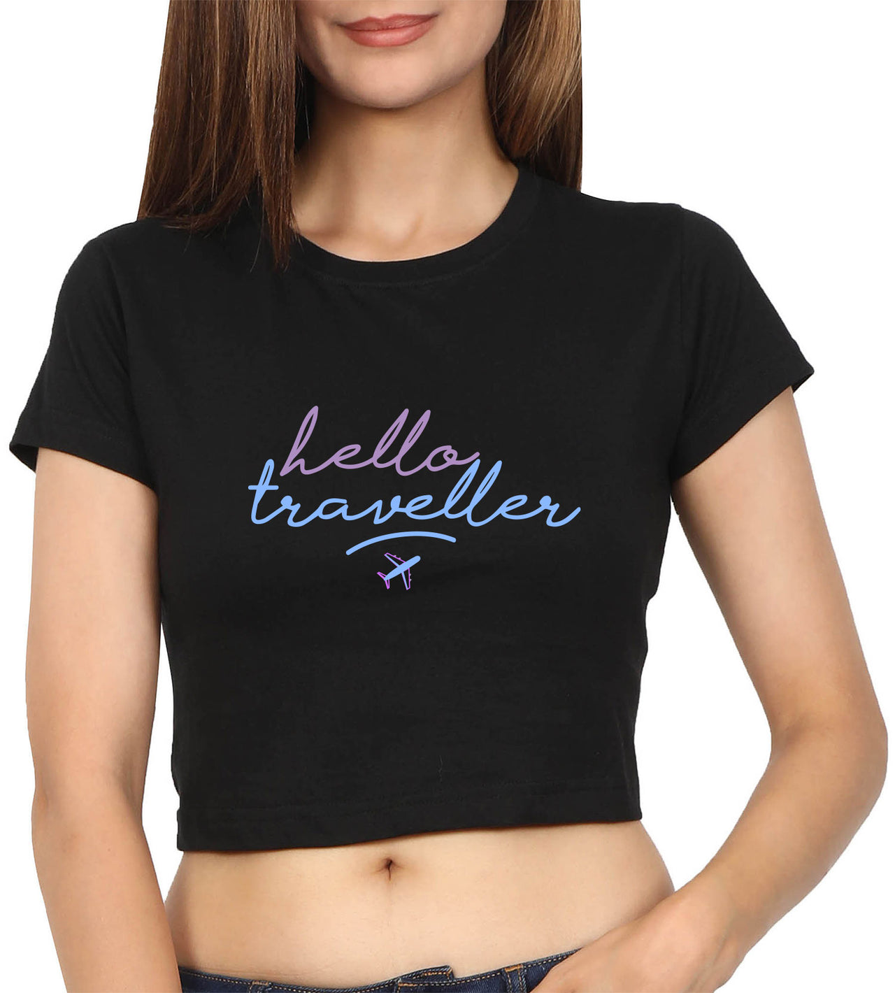 Hello Traveller Crop Top