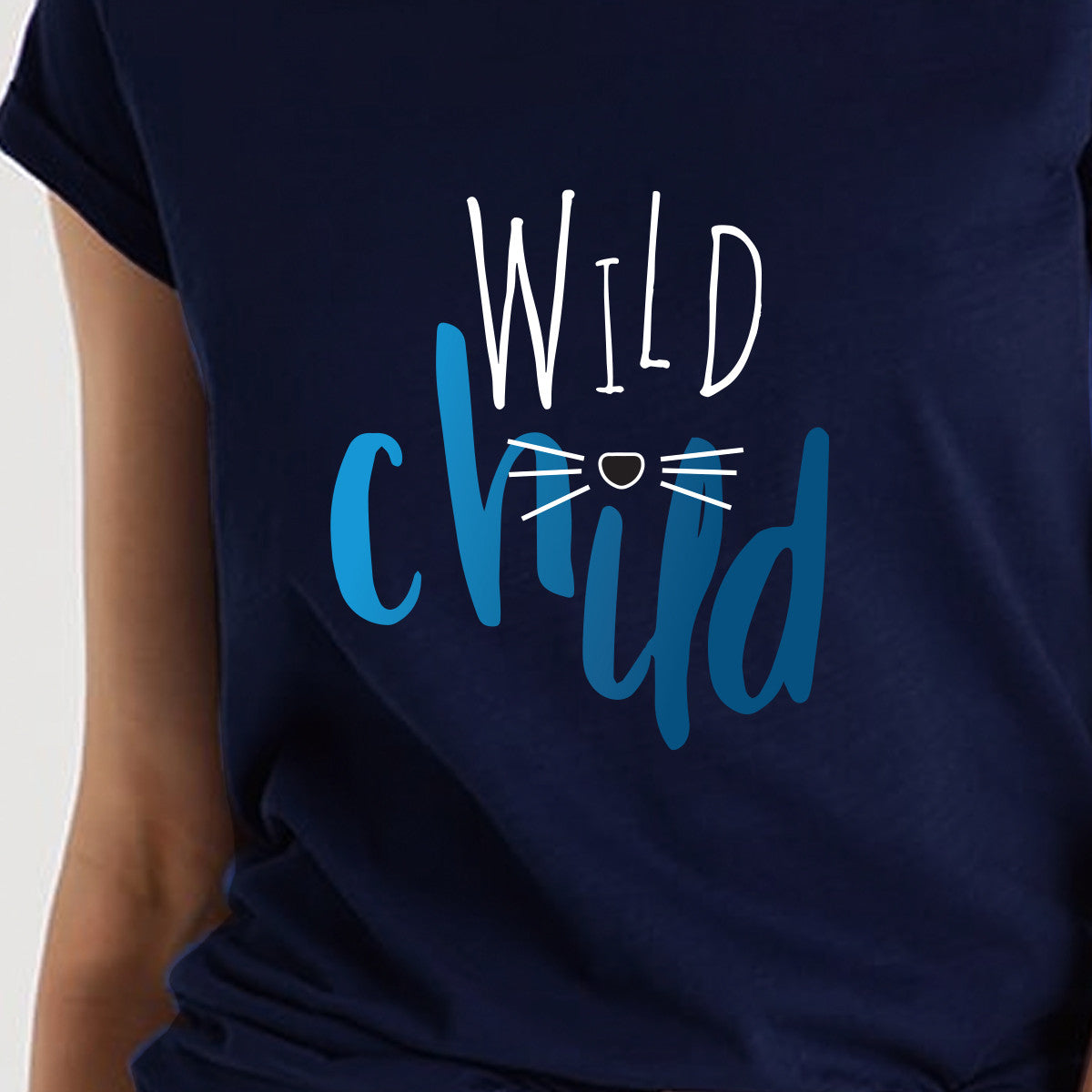 Wild Child Navy Blue T- Shirt