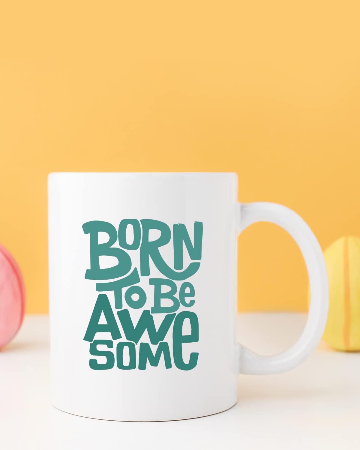 Born to BE Awesome Coffee Mug - Gift for Friend, Birthday Gift, Birthday Mug, Motivational Quotes Mug, Mugs with Funny & Funky Dialogues, Bollywood Mugs, Funny Mugs for Him & Her