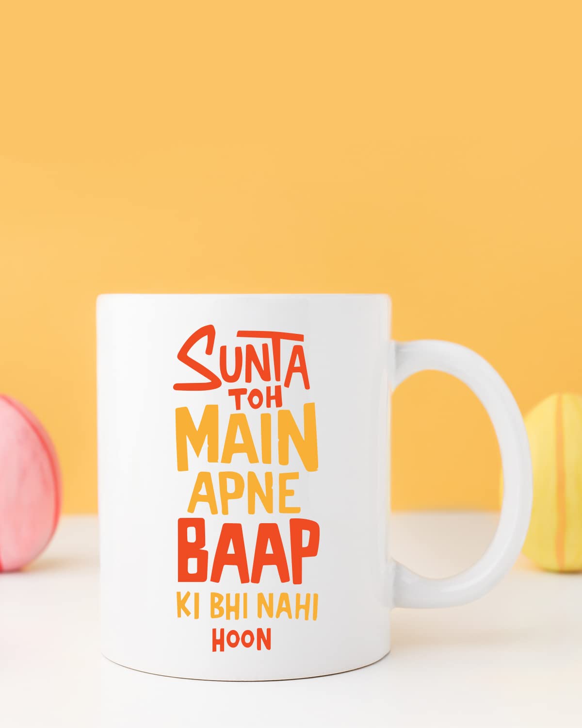 SUNTA TOH Main APNE BAAP KI NHI Coffee Mug - Gift for Friend, Birthday Gift, Birthday Mug, Printed with Funny & Funky Dialogues, Bollywood & Web Series Mugs, Funny Mugs