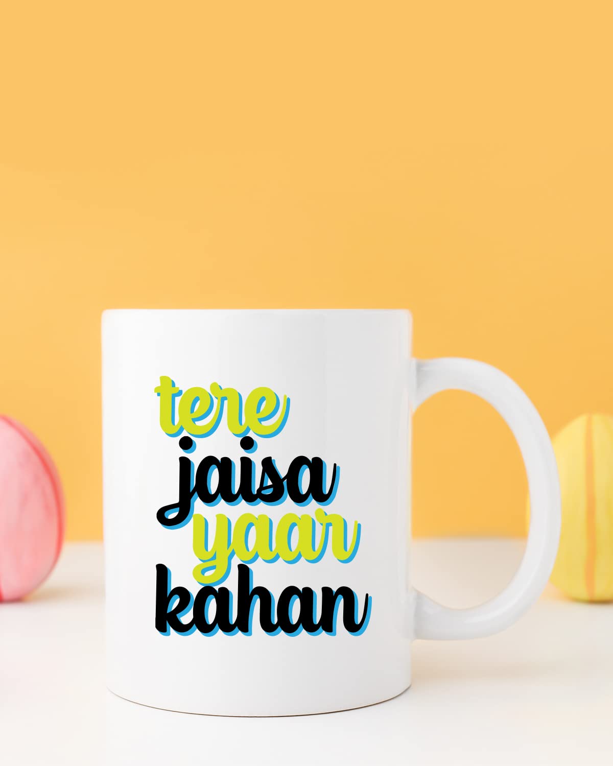 TERE JAISA YAAR Kahan Coffee Mug - Gift for Friend, Birthday Gift, Birthday Mug, Motivational Quotes Mug, Mugs with Funny & Funky Dialogues, Bollywood Mugs, Funny Mugs for Him & Her