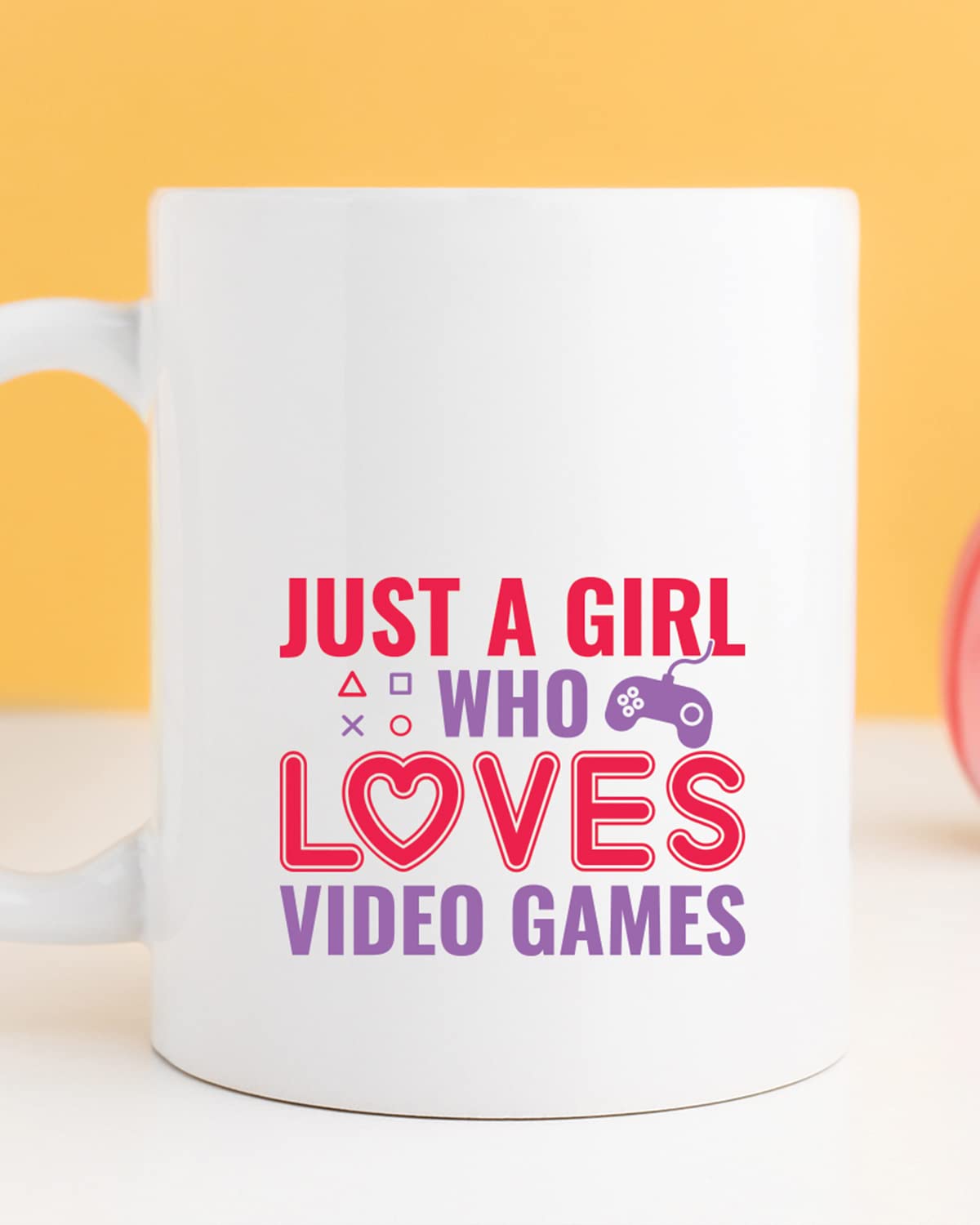 A GIRL WHO LOVES VIDEO GAMES Coffee Mug - Unique Gifts For Game Lovers, Gamer Mugs, Gifts For Gaming Coffee Cup for Husband Boyfriend Birthday, Valentine's Day Gift, Birthday Gift for gamer nerds