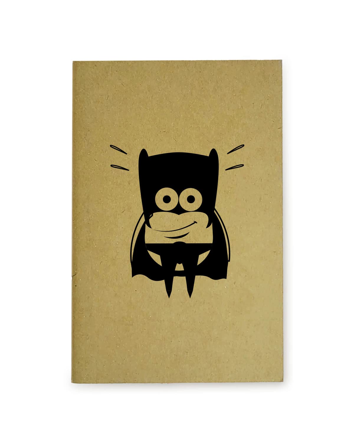 Bat Minion - Brown A5 Doodle Notebook - Kraft Cover Notebook - A5 - 300 GSM Kraft Cover - Handmade - Unruled - 80 Pages - Natural Shade Pages 120 GSM - Funny Quotes & Quirky, Funky designs