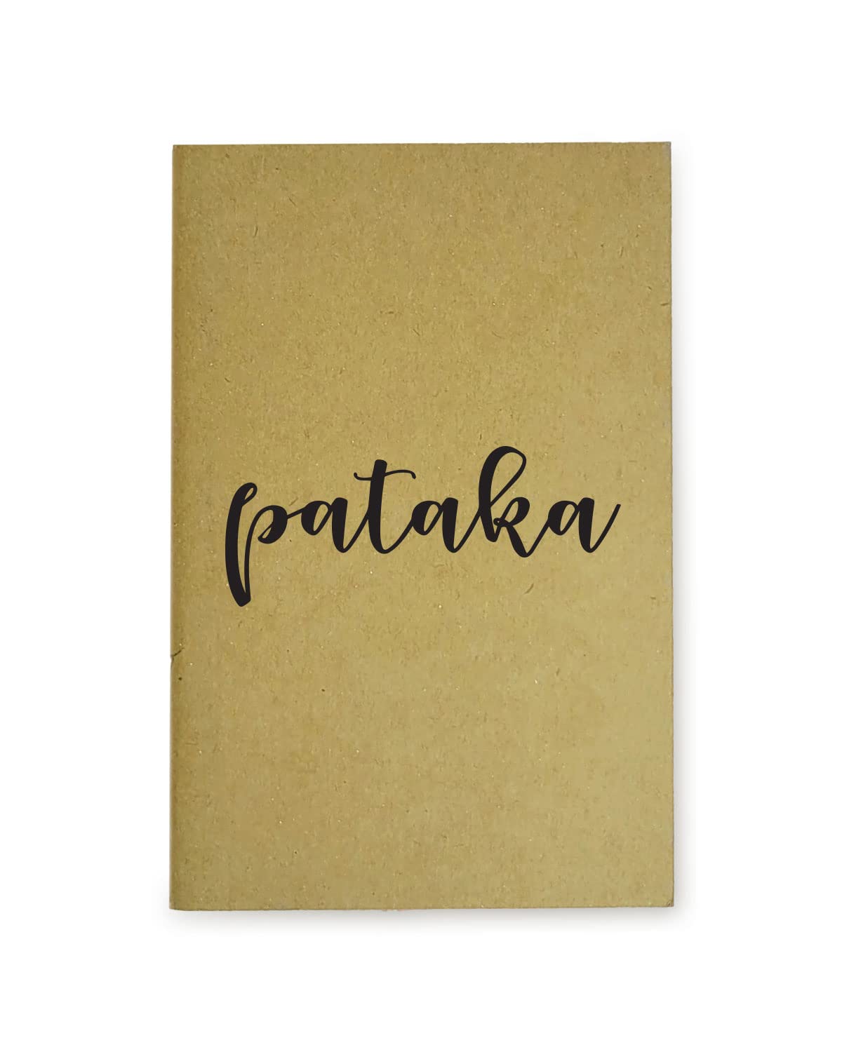 Pataka - Brown A5 Doodle Notebook - Kraft Cover Notebook - A5-300 GSM Kraft Cover - Handmade - Unruled - 80 Pages - Natural Shade Pages 120 GSM - Funny Quotes & Quirky, Funky designs
