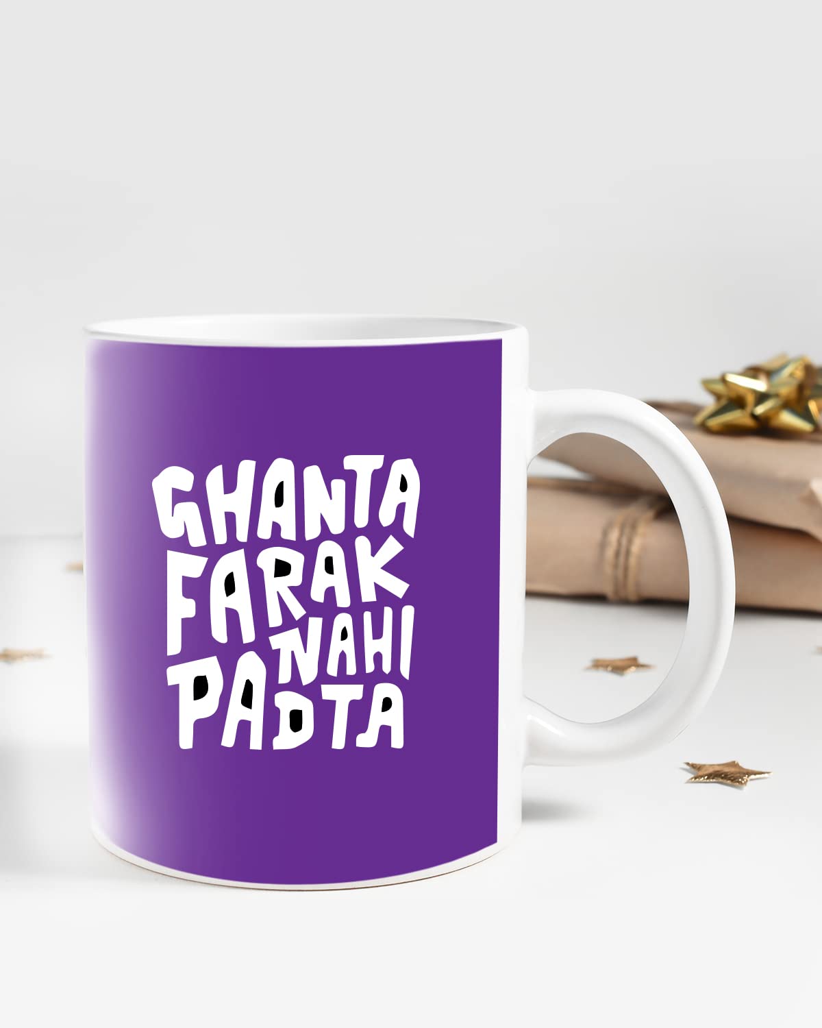 GHANTA FARAK NHI PADTA Coffee Mug - Gift for Friend, Birthday Gift, Motivational Quotes Mug, Mugs with Funny & Funky Dialogues, Bollywood Mugs, Funny Mugs for Him & Her