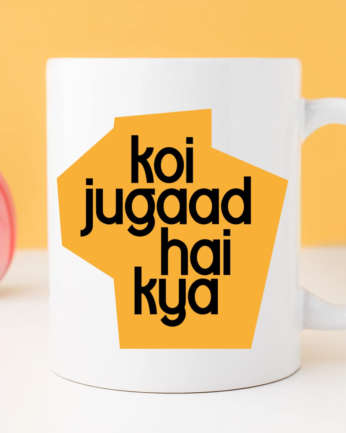 KOI JUGAAD HAI Kya Coffee Mug - Gift for Friend, Birthday Gift, Birthday Mug, Motivational Quotes Mug, Mugs with Funny & Funky Dialogues, Bollywood Mugs, Funny Mugs for Him & Her