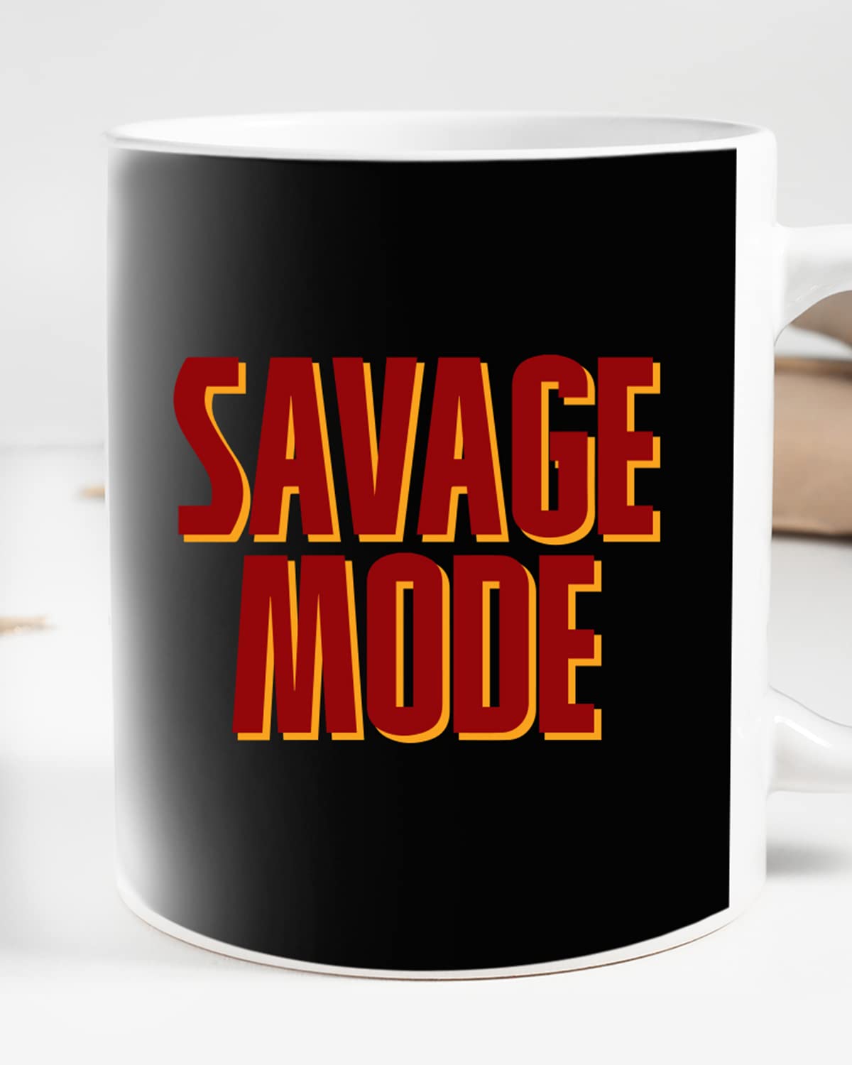 Savage Mode Coffee Mug - Gift for Friend, Birthday Gift, Birthday Mug, Sarcasm Quotes Mug, Mugs with Funny & Funky Dialogues, Bollywood Mugs, Funny Mugs for Him & Her
