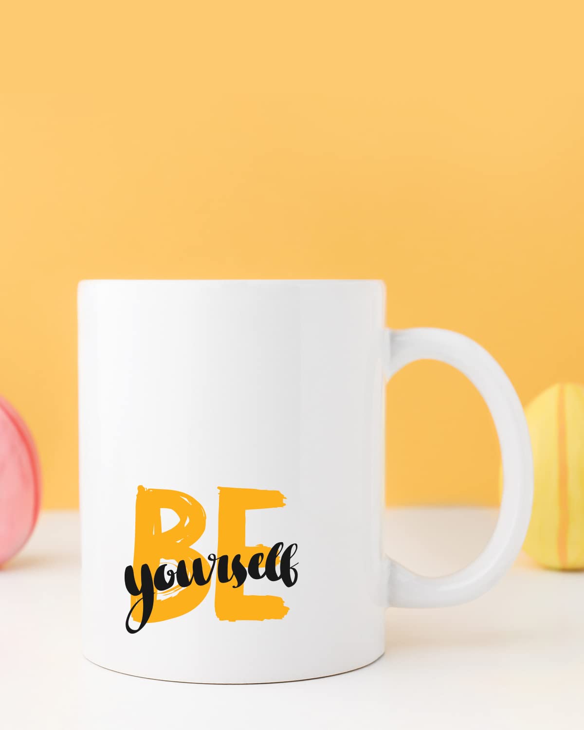 BE Yourself Coffee Mug - Birthday Gift, Motivational Mug, Printed with Inspiring Quotes, Positivity Mug, Inspirational Gift for Him & Her, Best Friend Gift, Gifts for Her, Cheer Up Gift