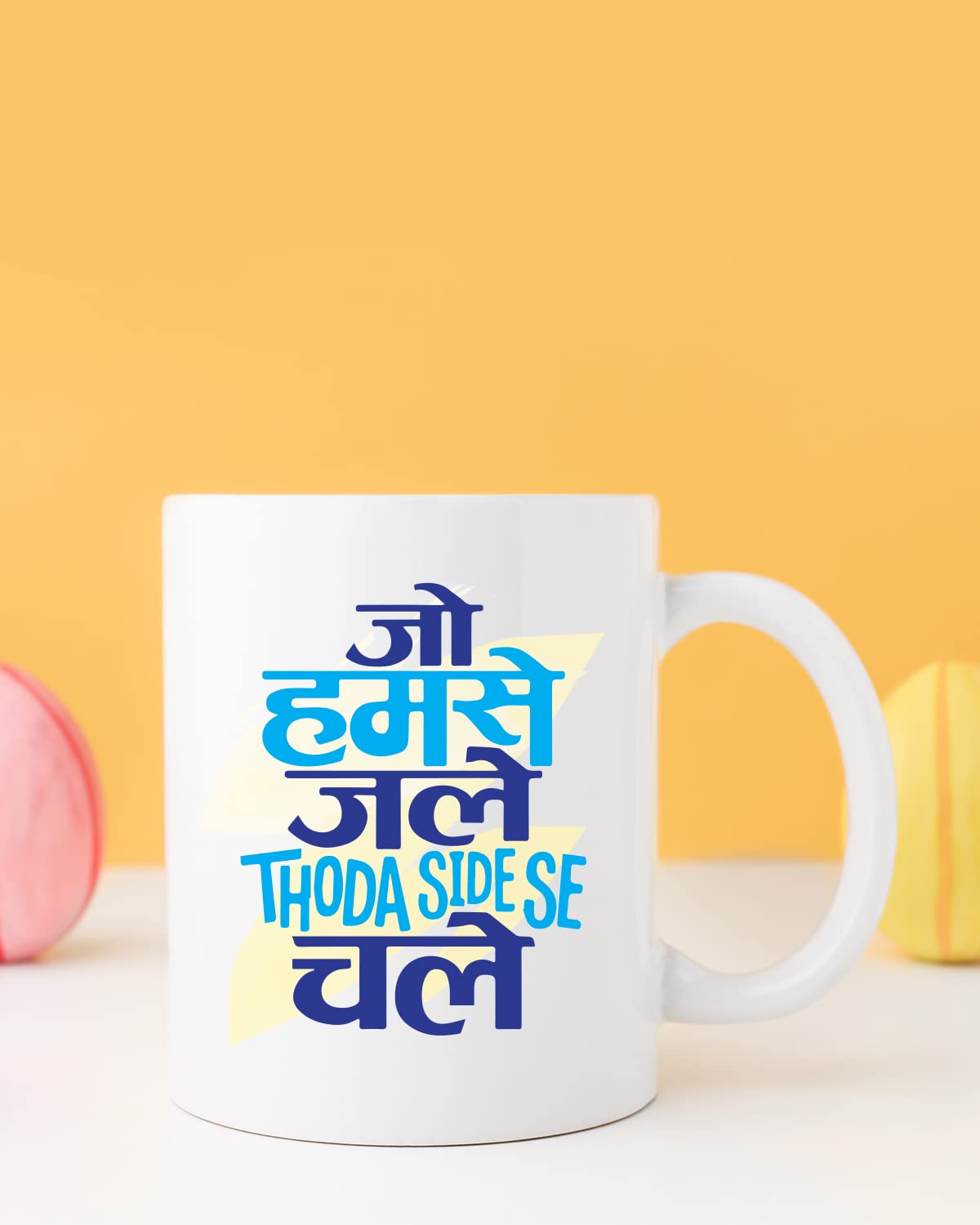 JO HUMSE CHALE Coffee Mug - Gift for Friend, Birthday Gift, Birthday Mug, Motivational Quotes Mug, Mugs with Funny & Funky Dialogues, Bollywood Mugs, Funny Mugs for Him & Her