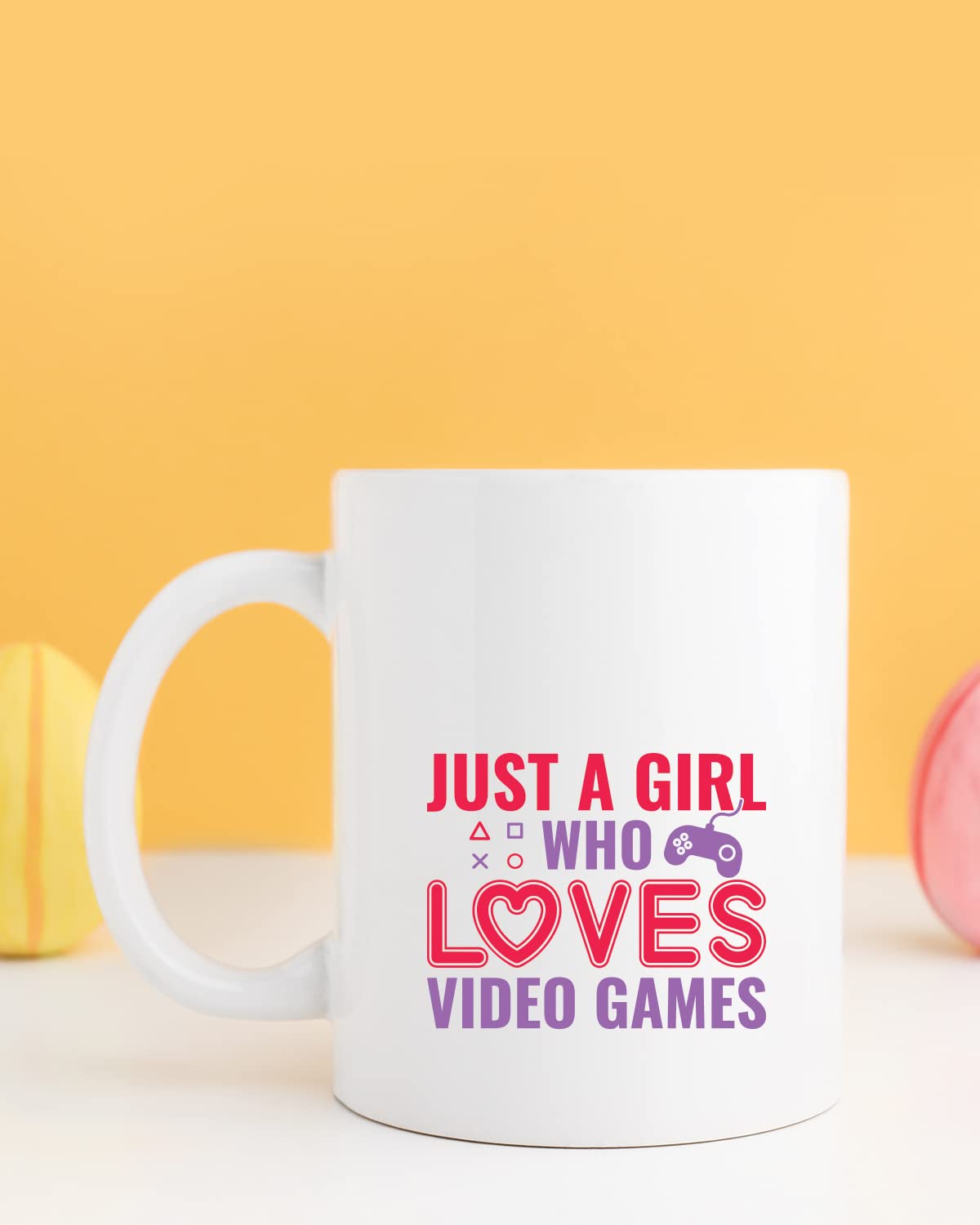 A GIRL WHO LOVES VIDEO GAMES Coffee Mug - Unique Gifts For Game Lovers, Gamer Mugs, Gifts For Gaming Coffee Cup for Husband Boyfriend Birthday, Valentine's Day Gift, Birthday Gift for gamer nerds