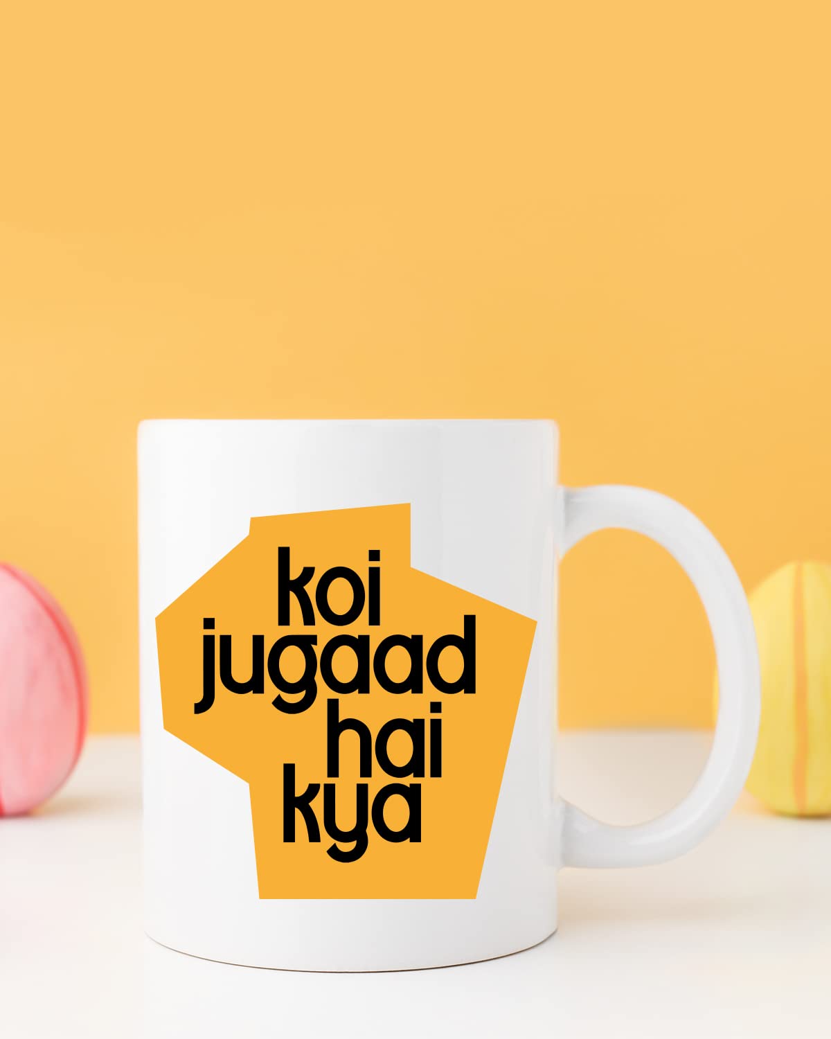 KOI JUGAAD HAI Kya Coffee Mug - Gift for Friend, Birthday Gift, Birthday Mug, Motivational Quotes Mug, Mugs with Funny & Funky Dialogues, Bollywood Mugs, Funny Mugs for Him & Her