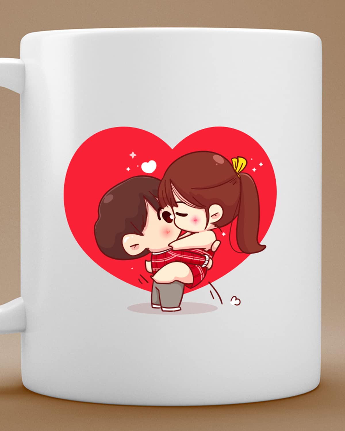 Love Theme Coffee Mug - Valentines Day Gift for Wife Husband Girlfriend Boyfriend