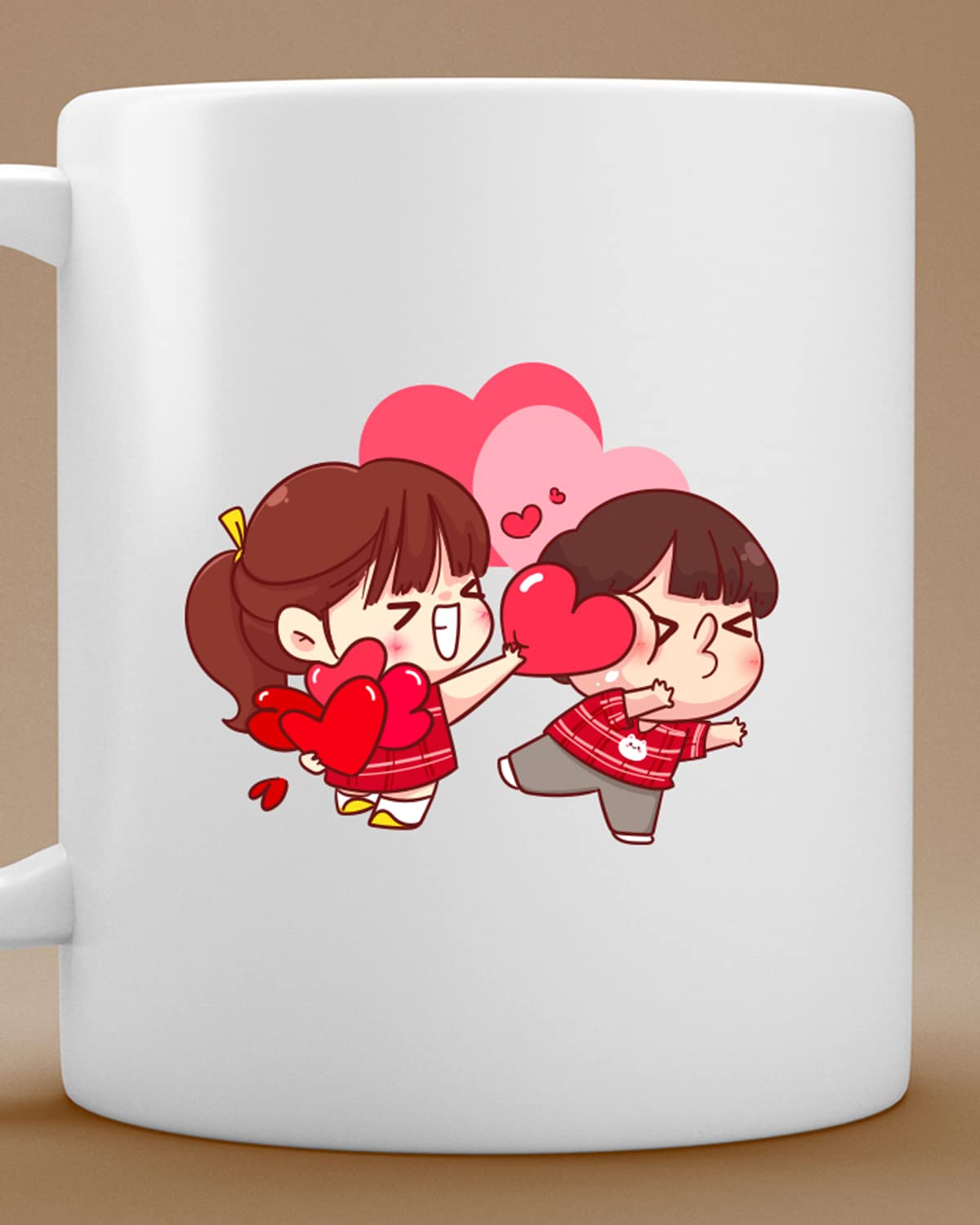 Love Theme Coffee Mug - Valentines Day Gift for Wife Husband Romantic Printed Coffee Mug for Birthday, Anniversary Gift, Valentine's Day
