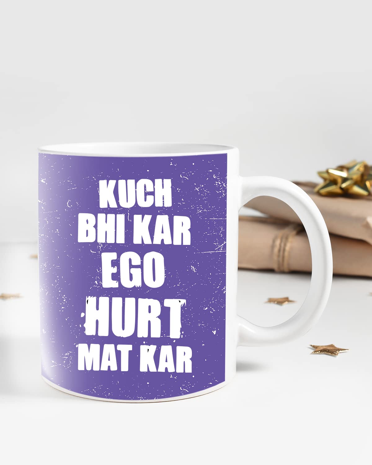 Kuch bhi kar ego mat Hurt kar Coffee Mug - Gift for Friend, Birthday Gift, Birthday Mug, Motivational Quotes Mug, Mugs with Funny & Funky Dialogues, Bollywood Mugs, Funny Mugs for Him & Her