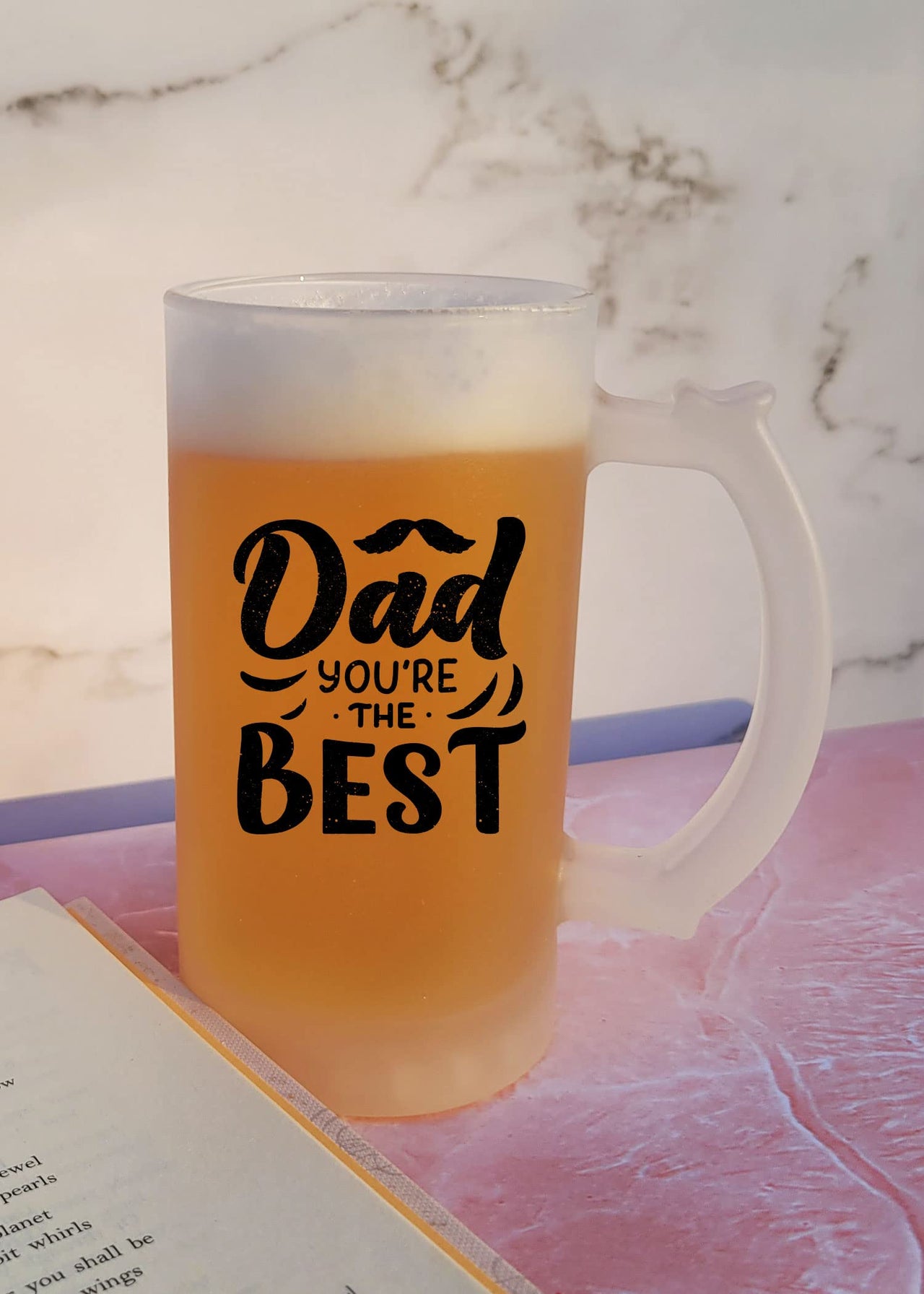 Dad You're The Best - Frosted Beer Mug
