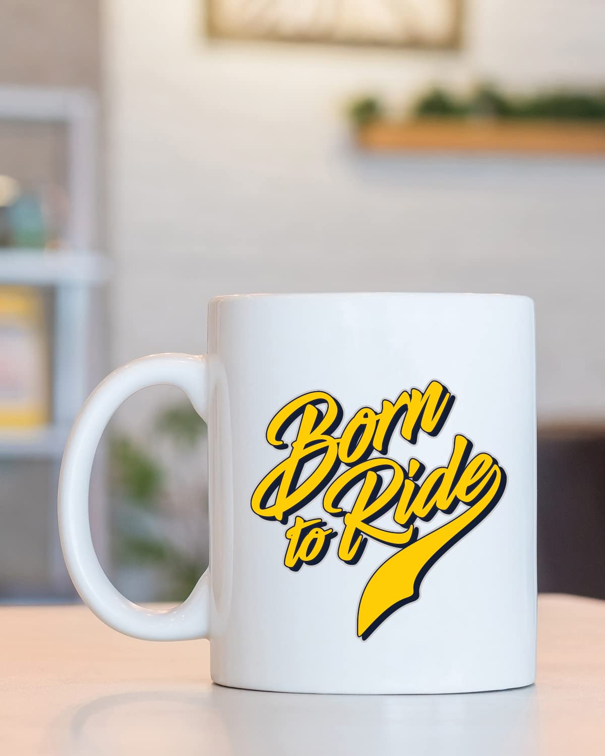 Born to Ride Coffee Mug - Unique Gifts for Bikers, Motorcycle Personalized Mugs, Gifts for Motorcycle Lovers, Bike Quotes Mug for Husband Boyfriend Birthday, Valentine Mugs for Him