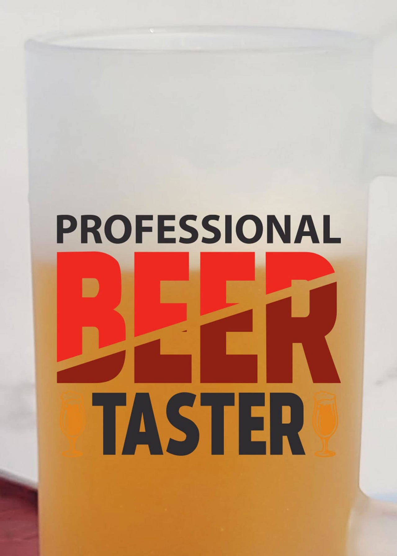 Professional Beer Taster - Frosted Beer Mug