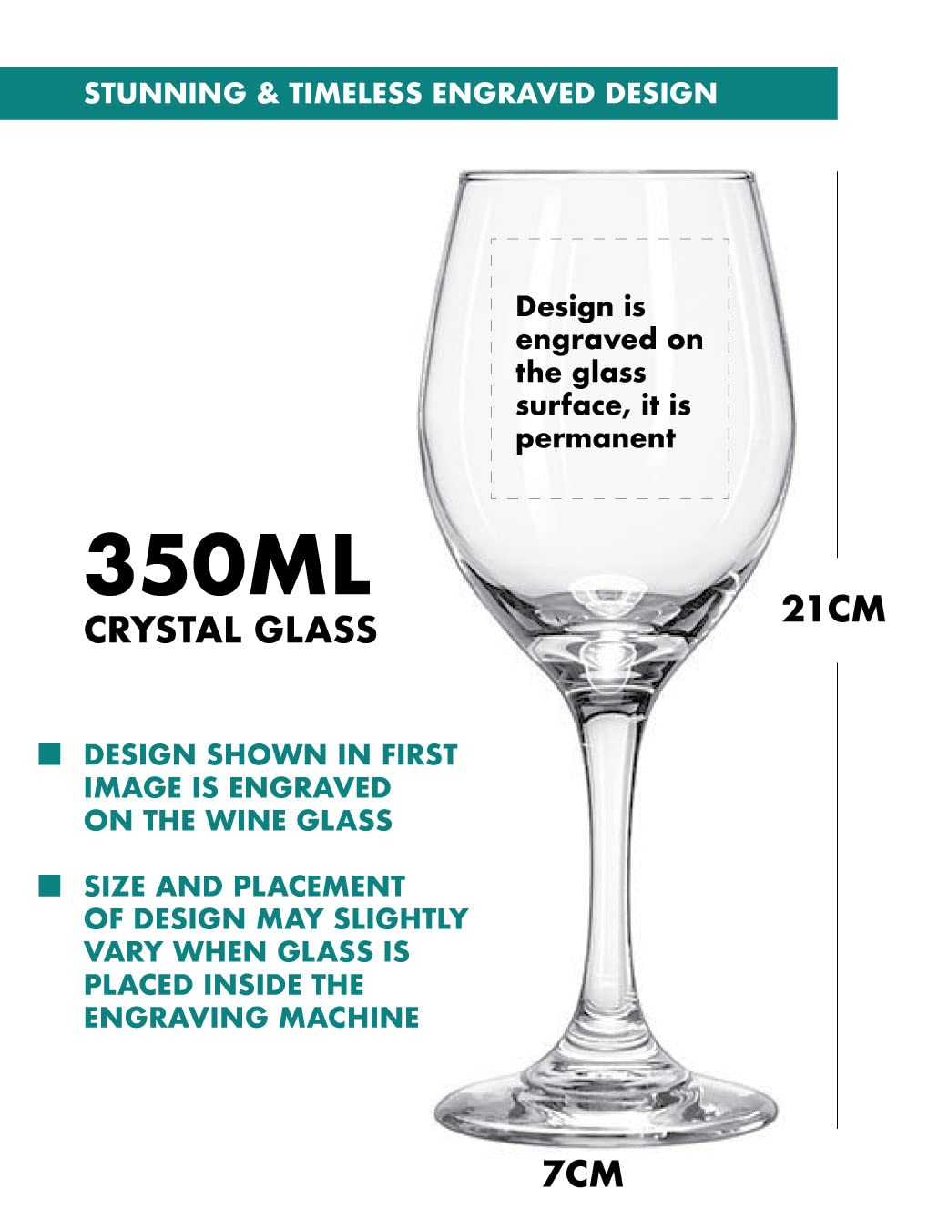 the pink magnet Liquid Therapy - Engraved Wine Glass
